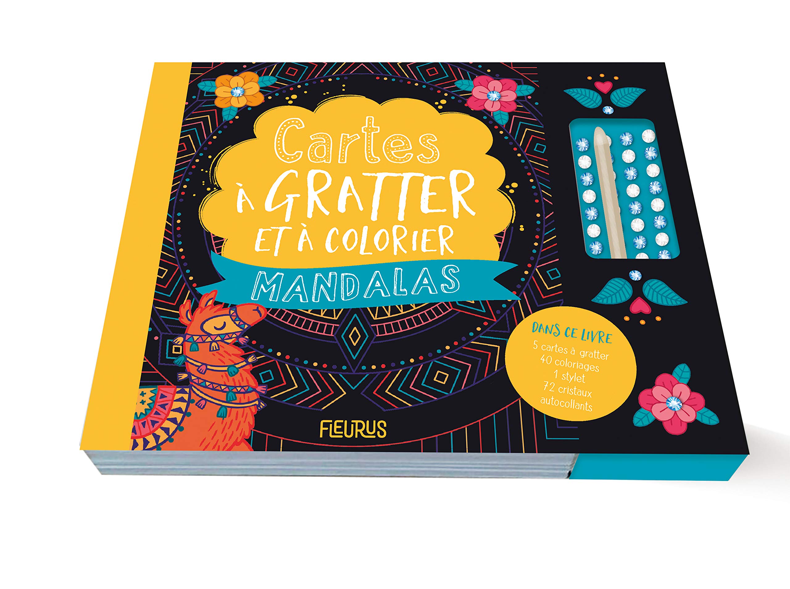 Cartes à gratter et à colorier : Fôret Mandalas 9782215172031