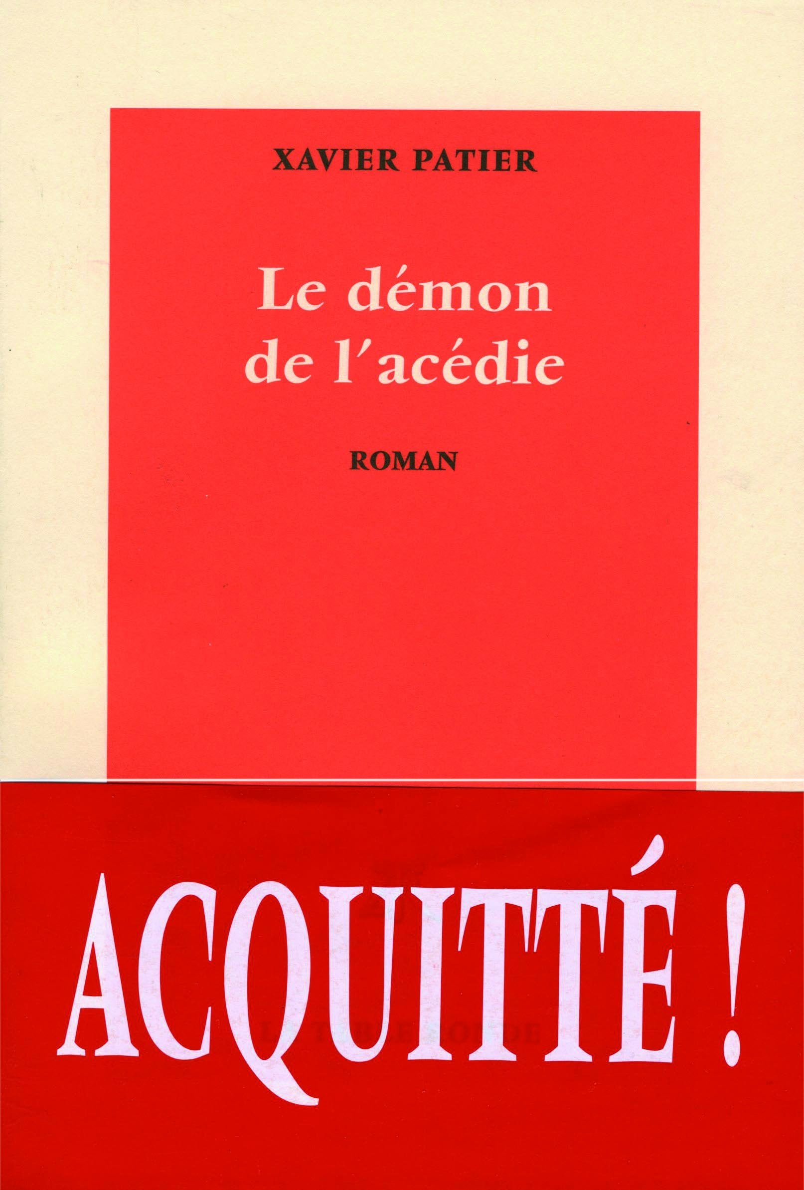 Le Démon de l'acédie 9782710324294