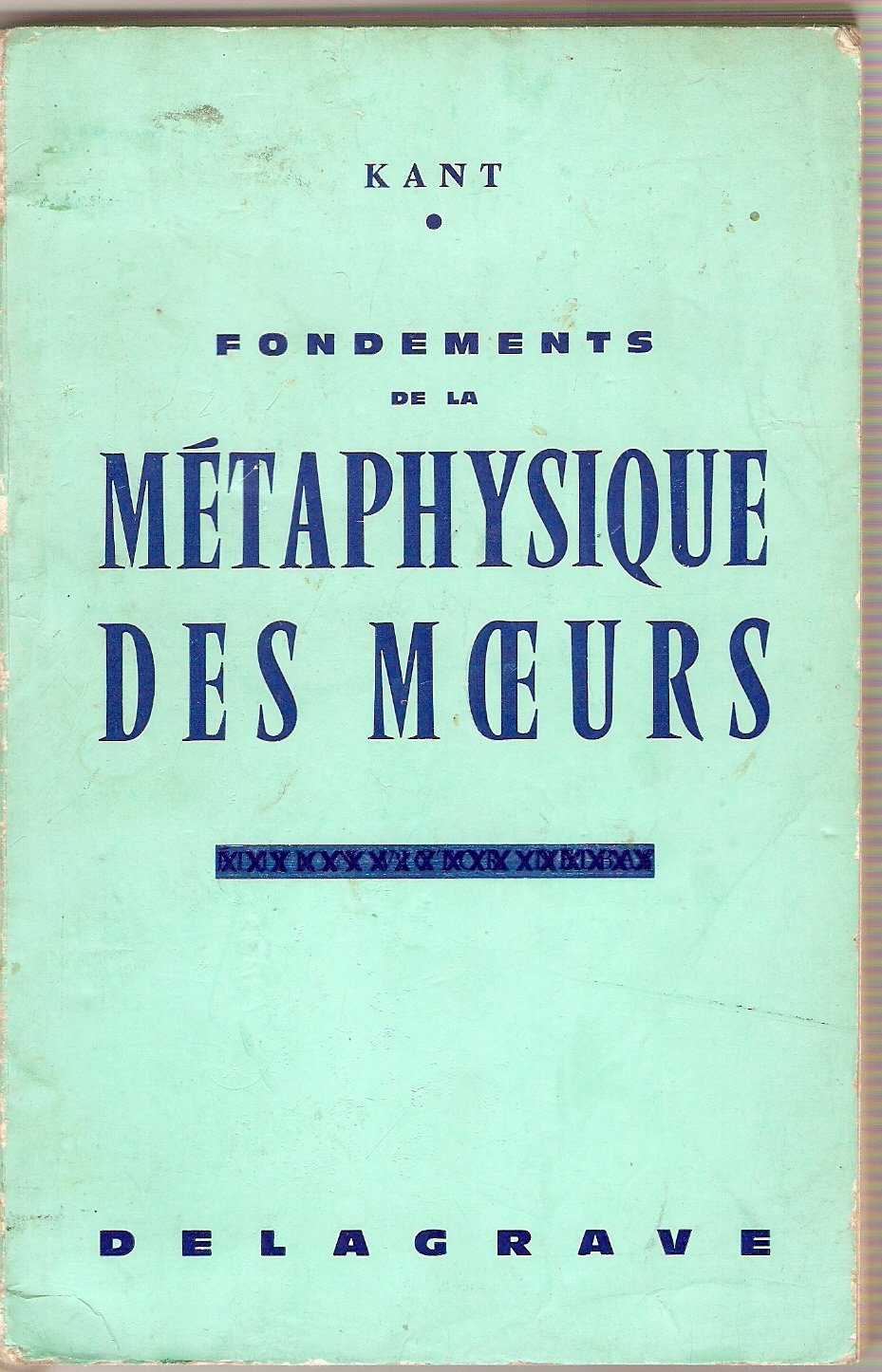 Fondements de la métaphysique des moeurs