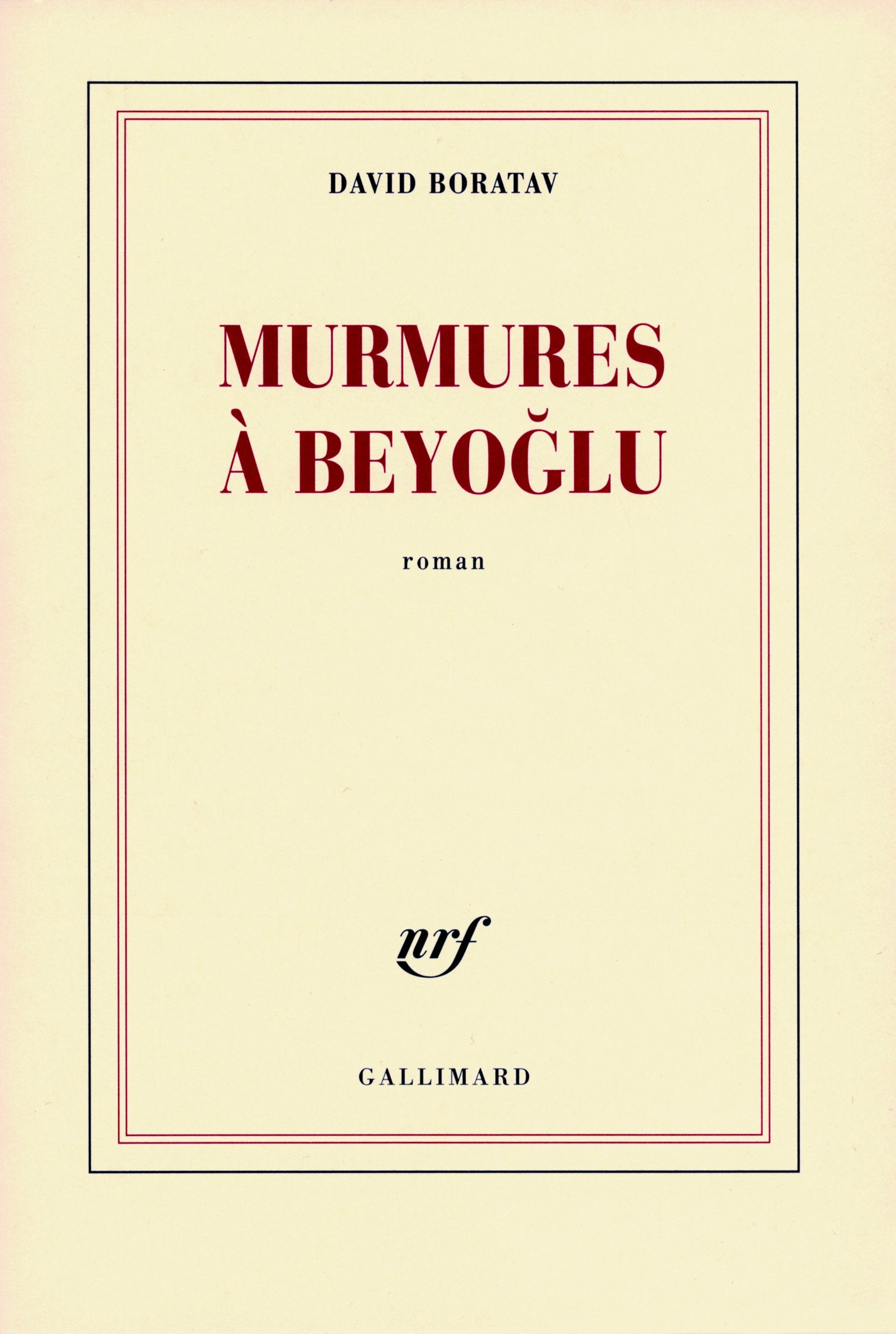 Murmures à Beyoğlu 9782070126286