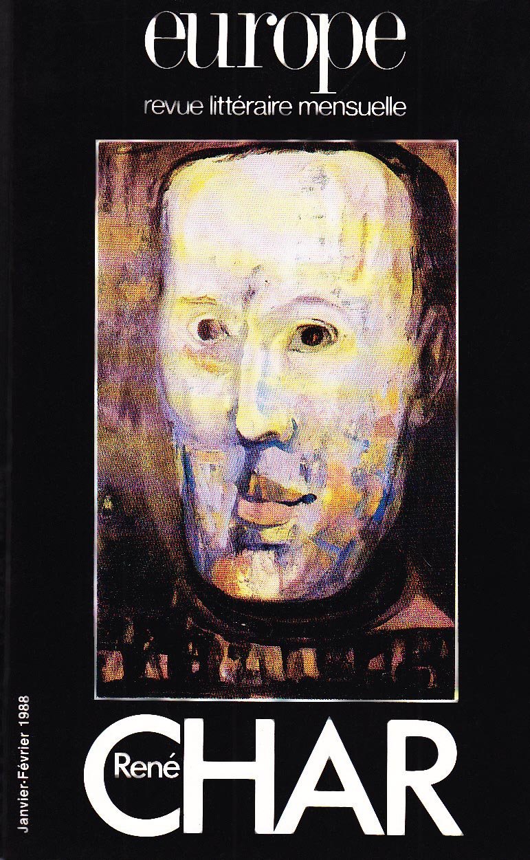 Revue Europe, n° 705-706 : René Char 9782209059799