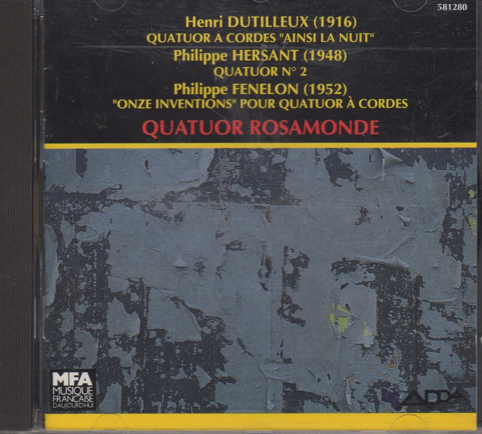 Quatuor À Cordes "Ainsi La Nuit" / 3355385812807