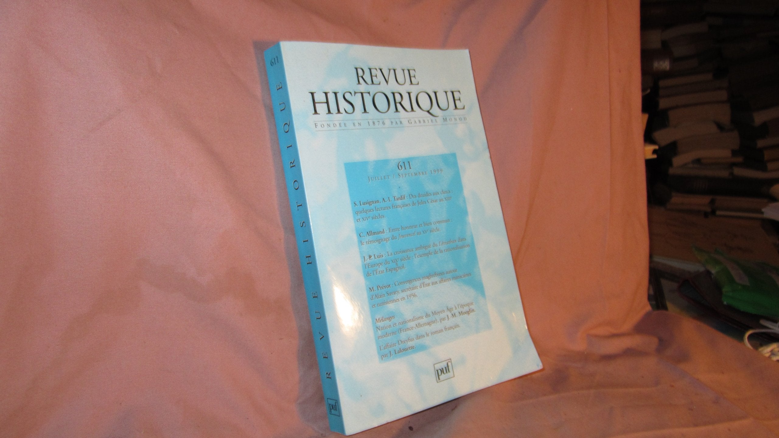 Revue historique, numéro 611, 1999 9782130500223