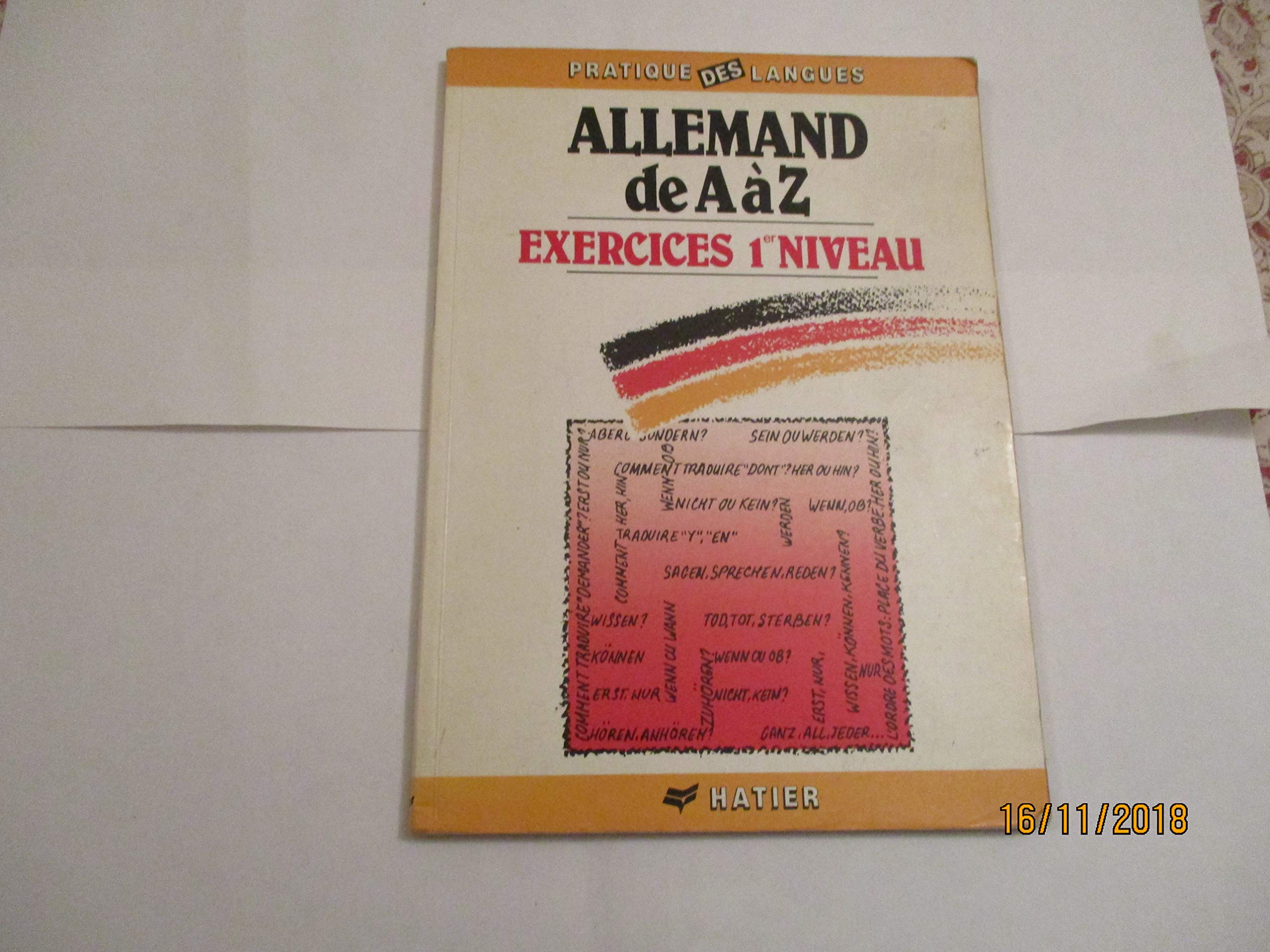 Allemand A à Z: Exercices niveau 1 9782218017063