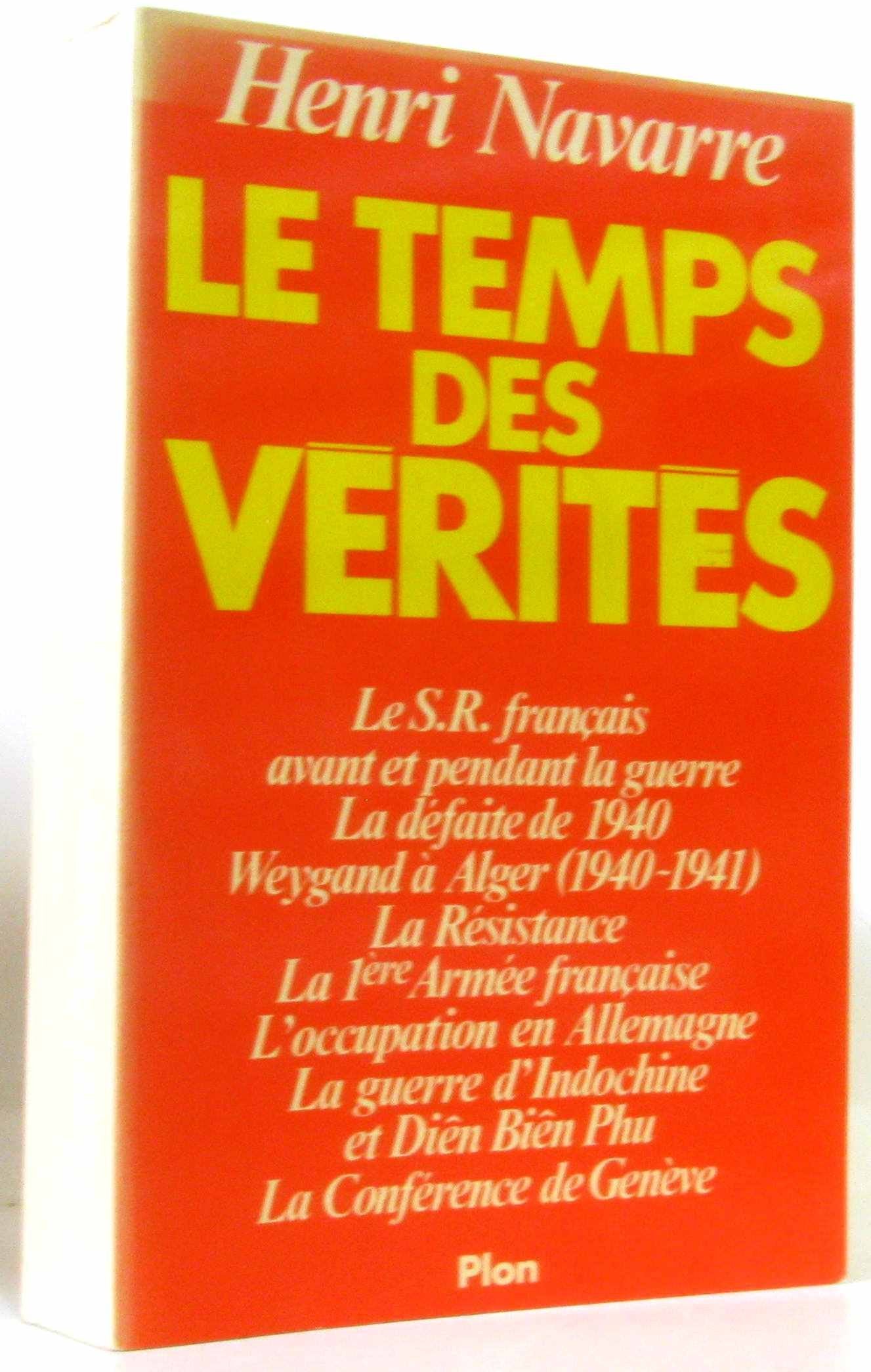 Le temps des vérités 9782259004428