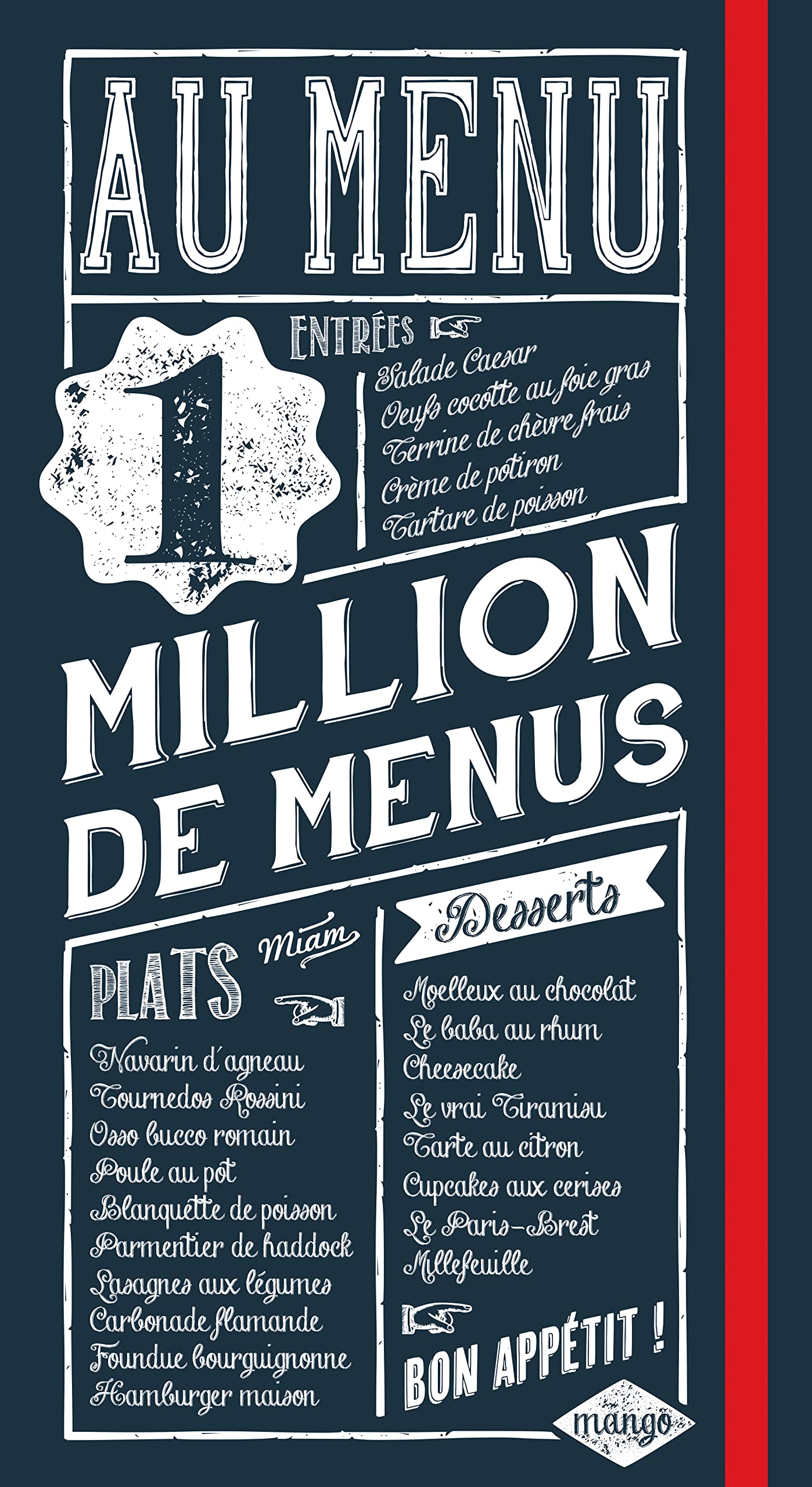 AU MENU...PLUS D'1 MILLION DE MENUS ! 9782317006203