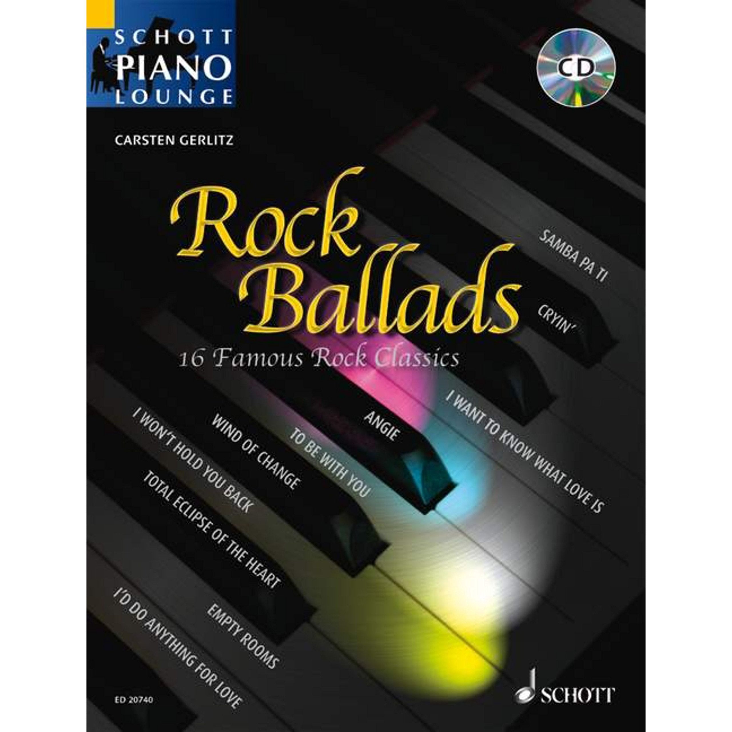 Rock ballads piano +cd 9783795759681