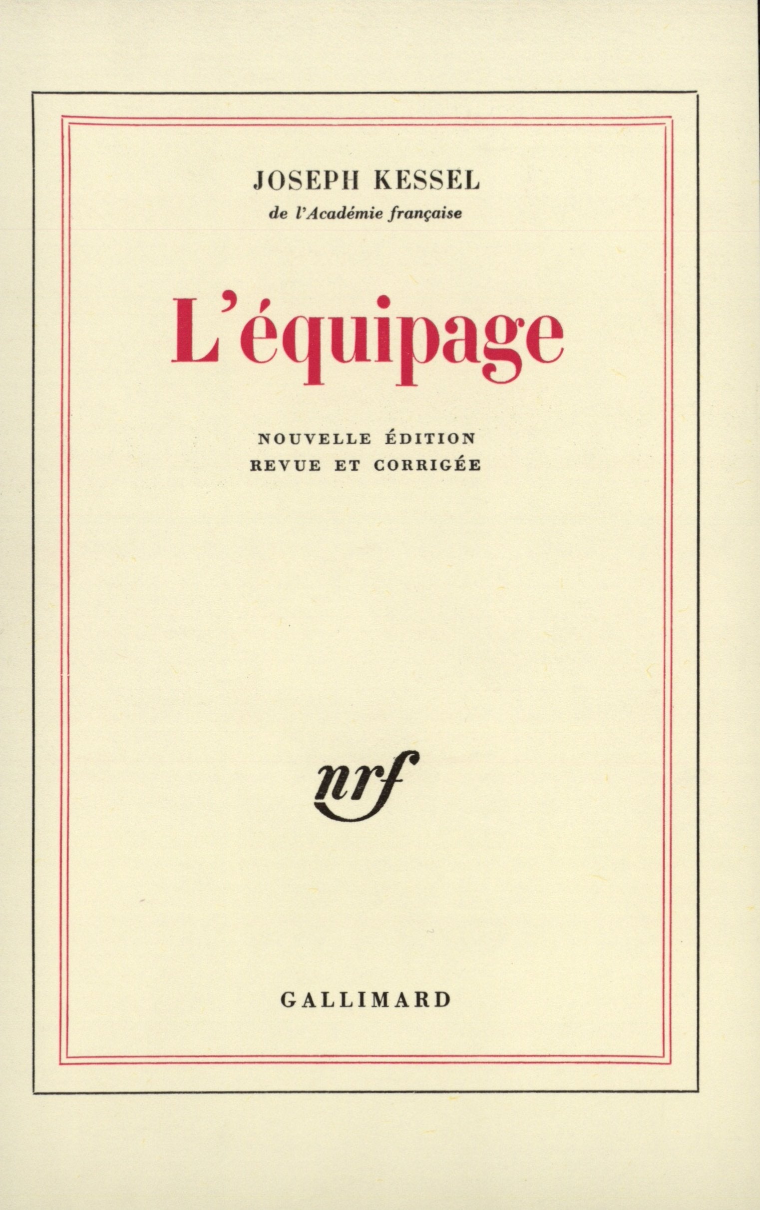 L'équipage 9782070235612