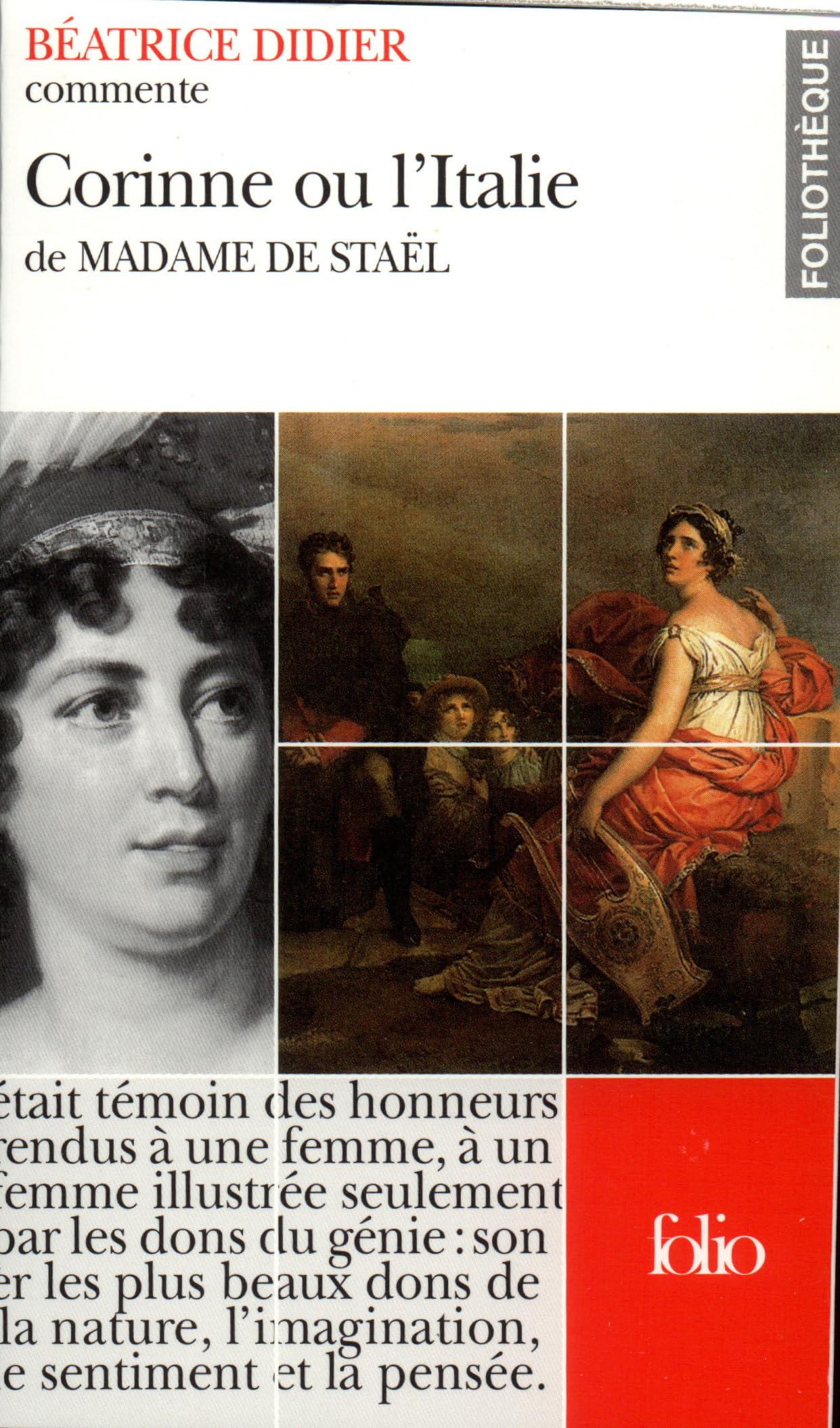 Corinne ou l'Italie de madame de Stael 9782070411177