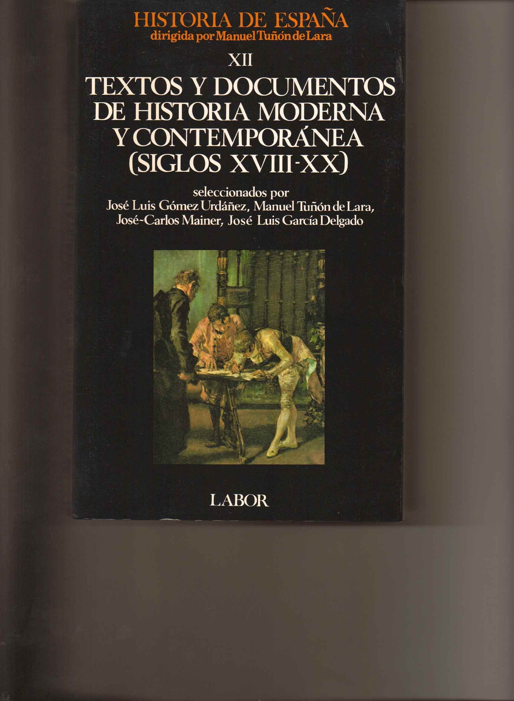 Textos y documentos de historia moderna y contemporanea (siglos XVIII-nea siglos XVIII-XX 9788433594457
