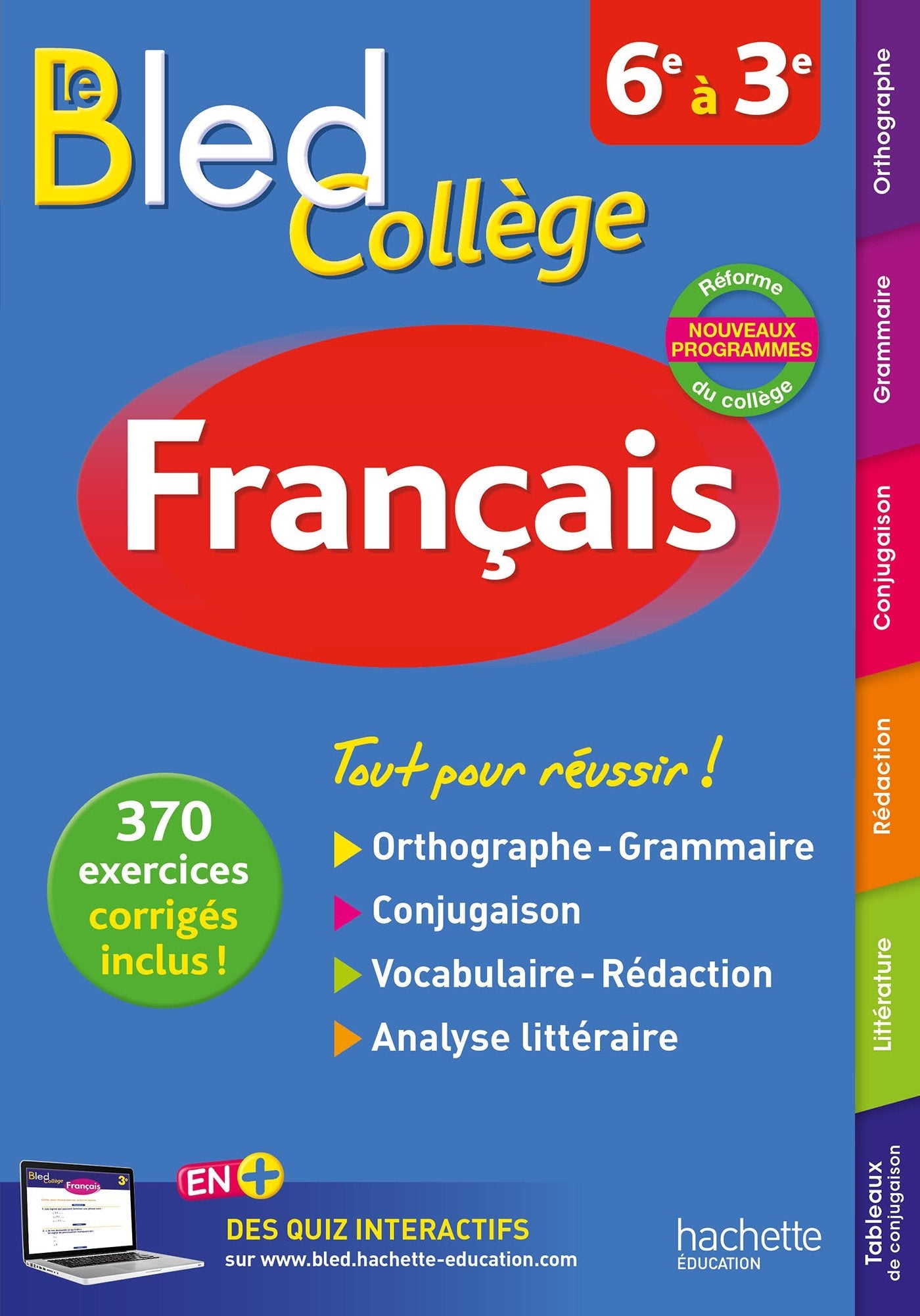 Bled Français Collège - Nouveau programme 2016 9782012903692