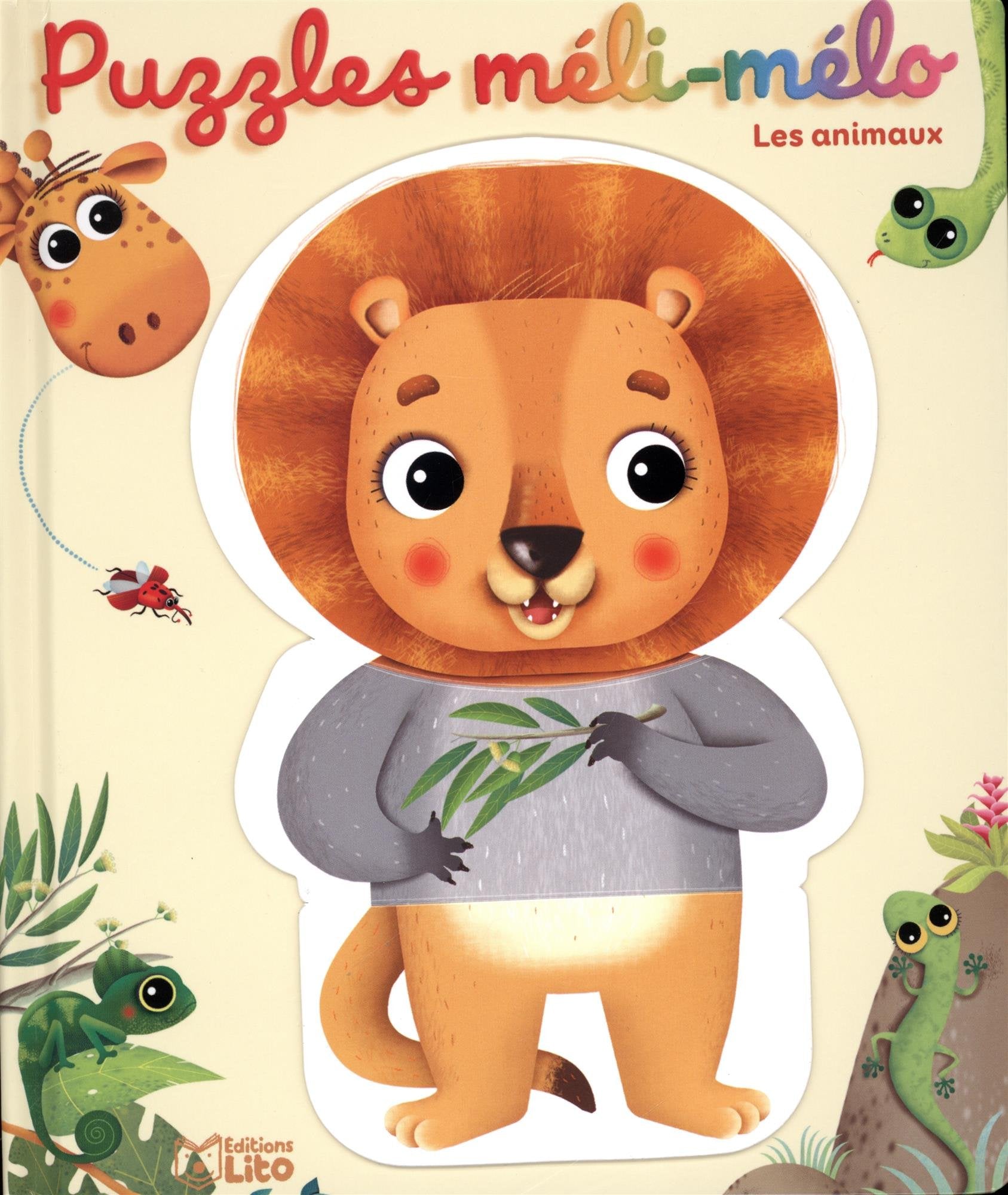 Mes puzzles méli-mélo rigolos: Les animaux - Dès 1 an 9782244304229