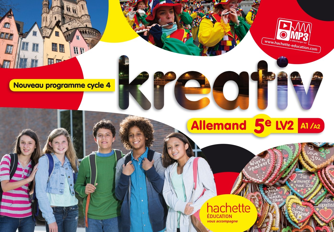 Kreativ allemand cycle 4 / 5e LV2 - Livre élève - Nouveau programme 2016 9782014626872