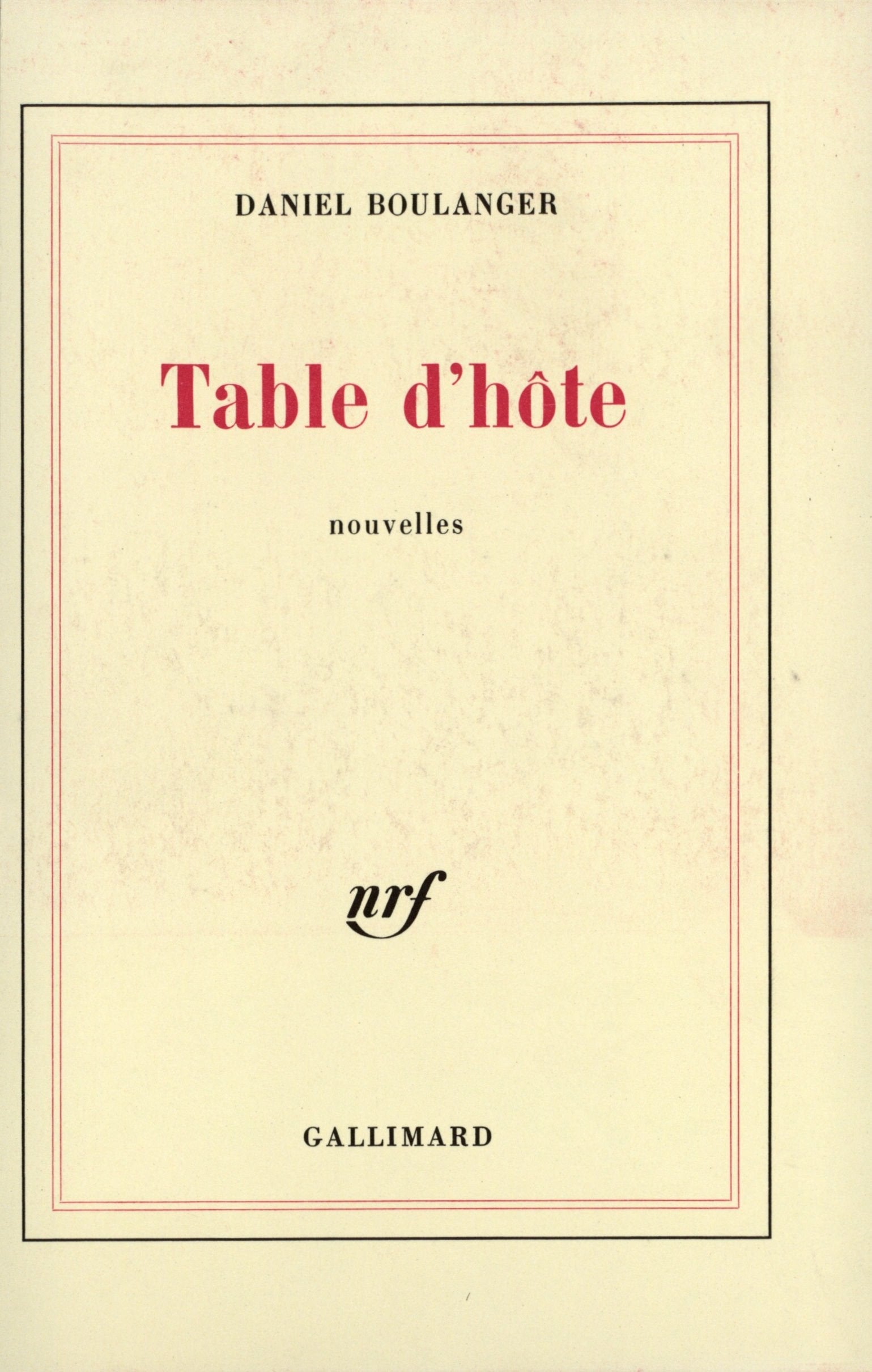 Table d'hôte 9782070228102