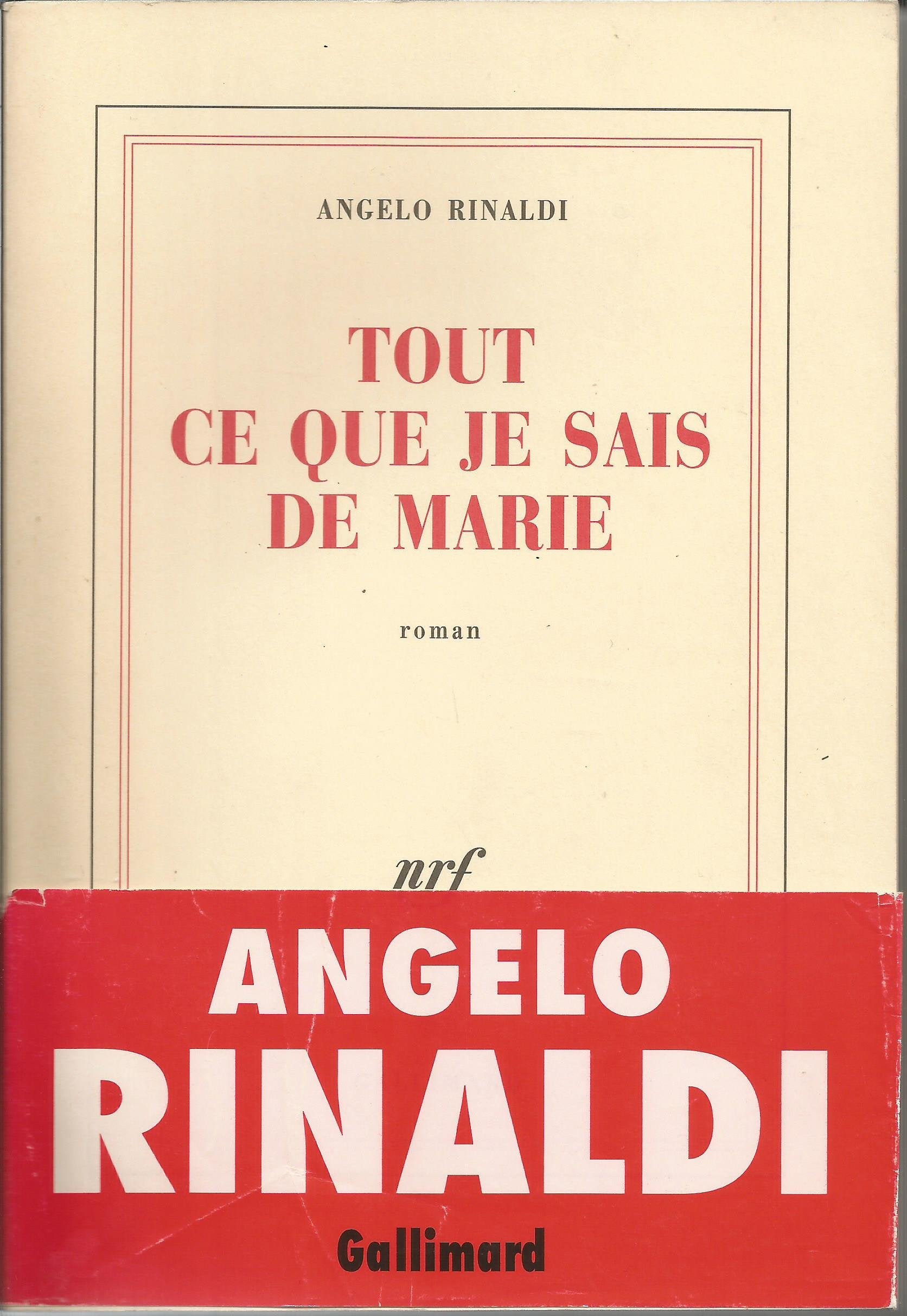 Tout ce que je sais de Marie 9782070760268