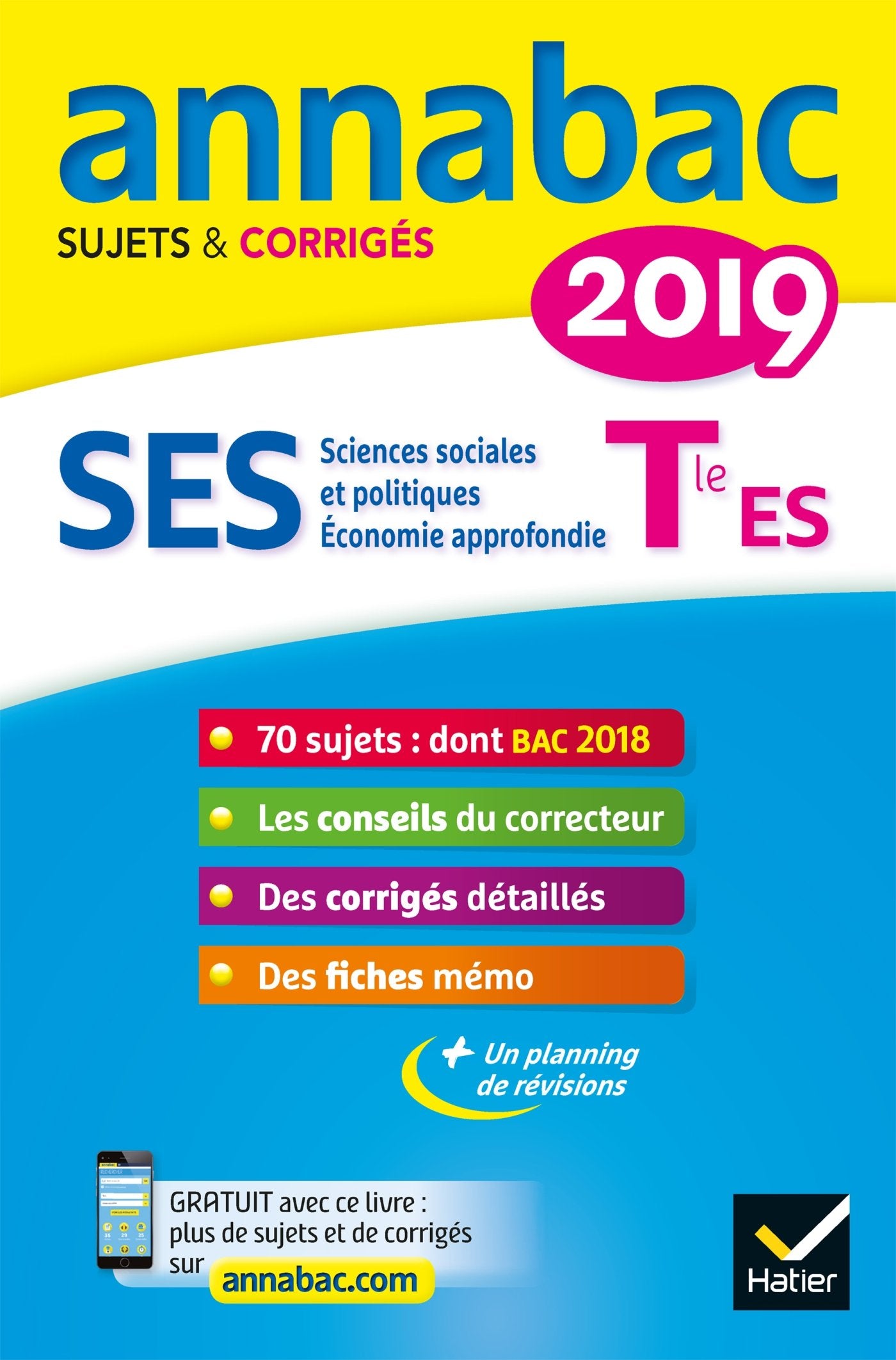 Sciences économiques et sociales Tle ES - Sciences sociales et politiques, économie approfondie: Sujets et corrigés 9782401045491