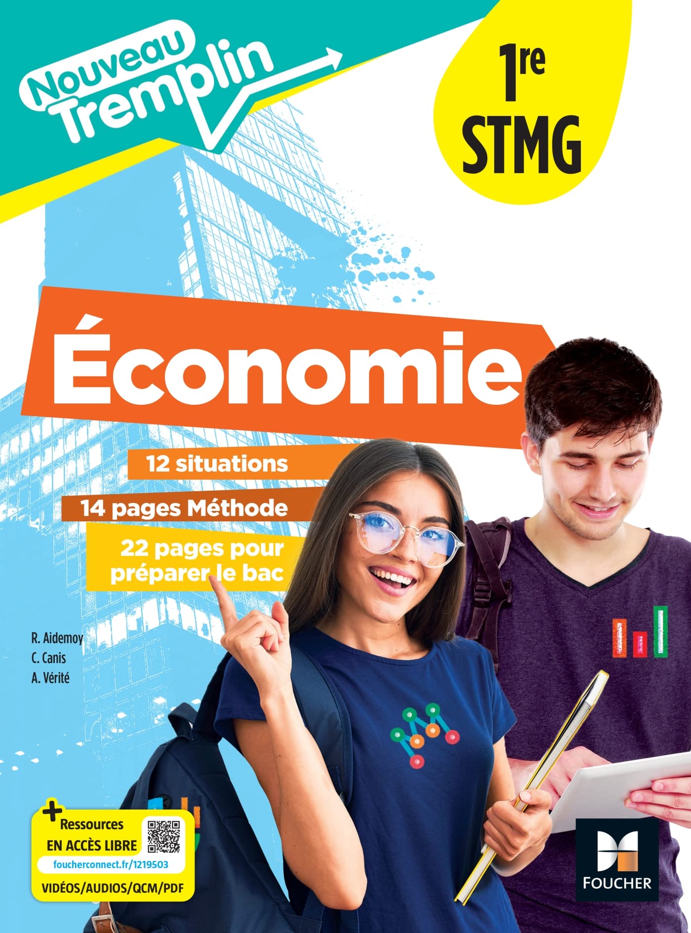 Nouveau Tremplin - ECONOMIE 1re STMG - Ed. 2023 - Livre élève 9782216168934