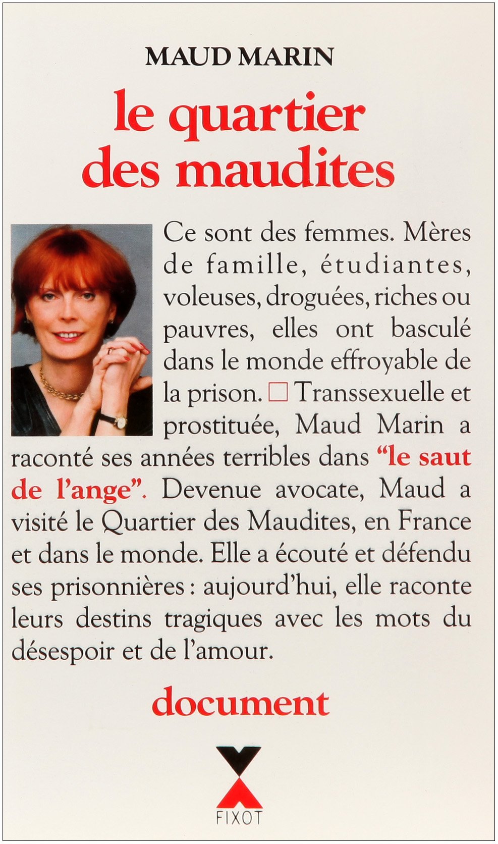 Le Quartier des maudites 9782876450998