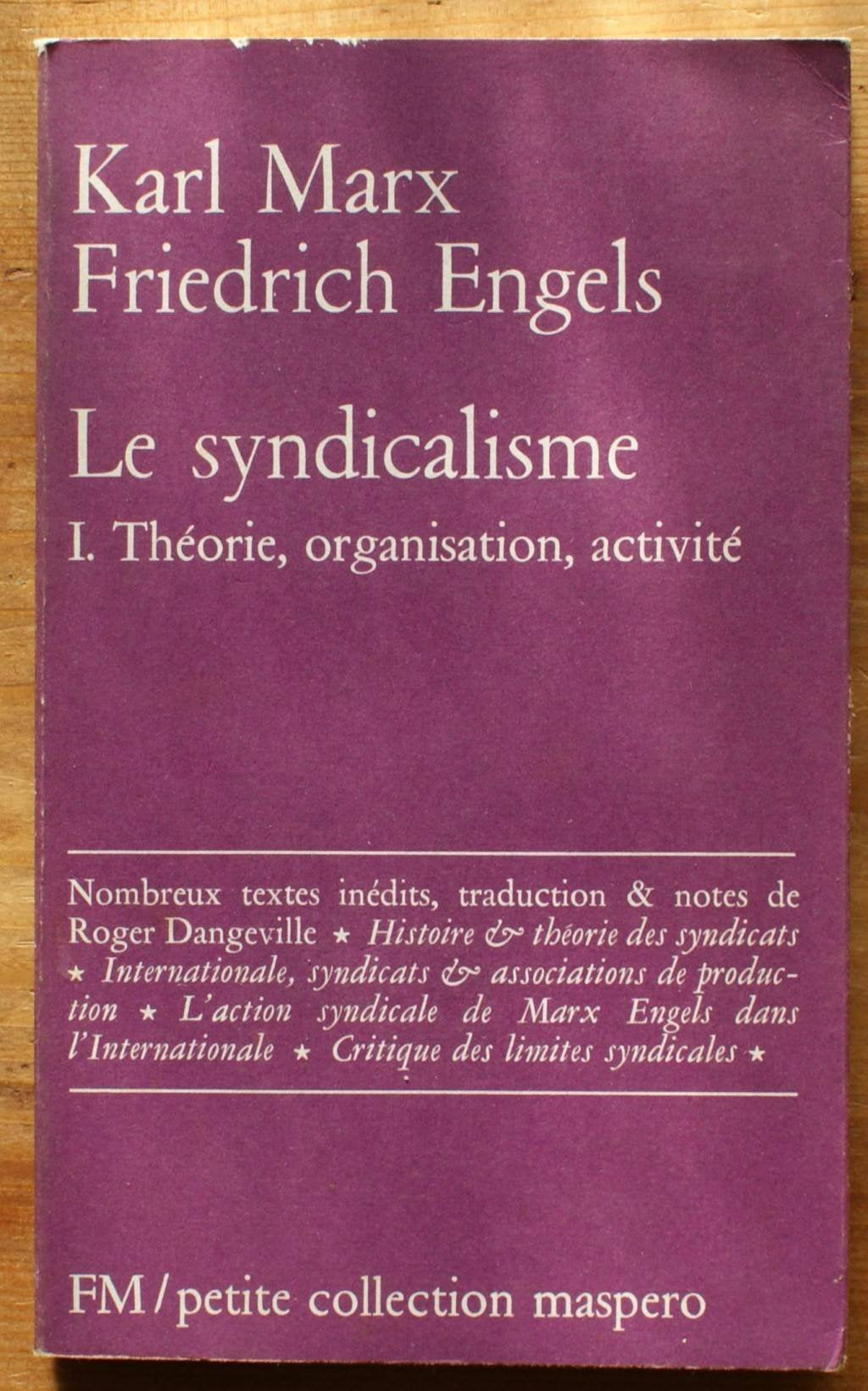 Le syndicalisme, tome 1 : Théorie, organisation, activité 9782707105042