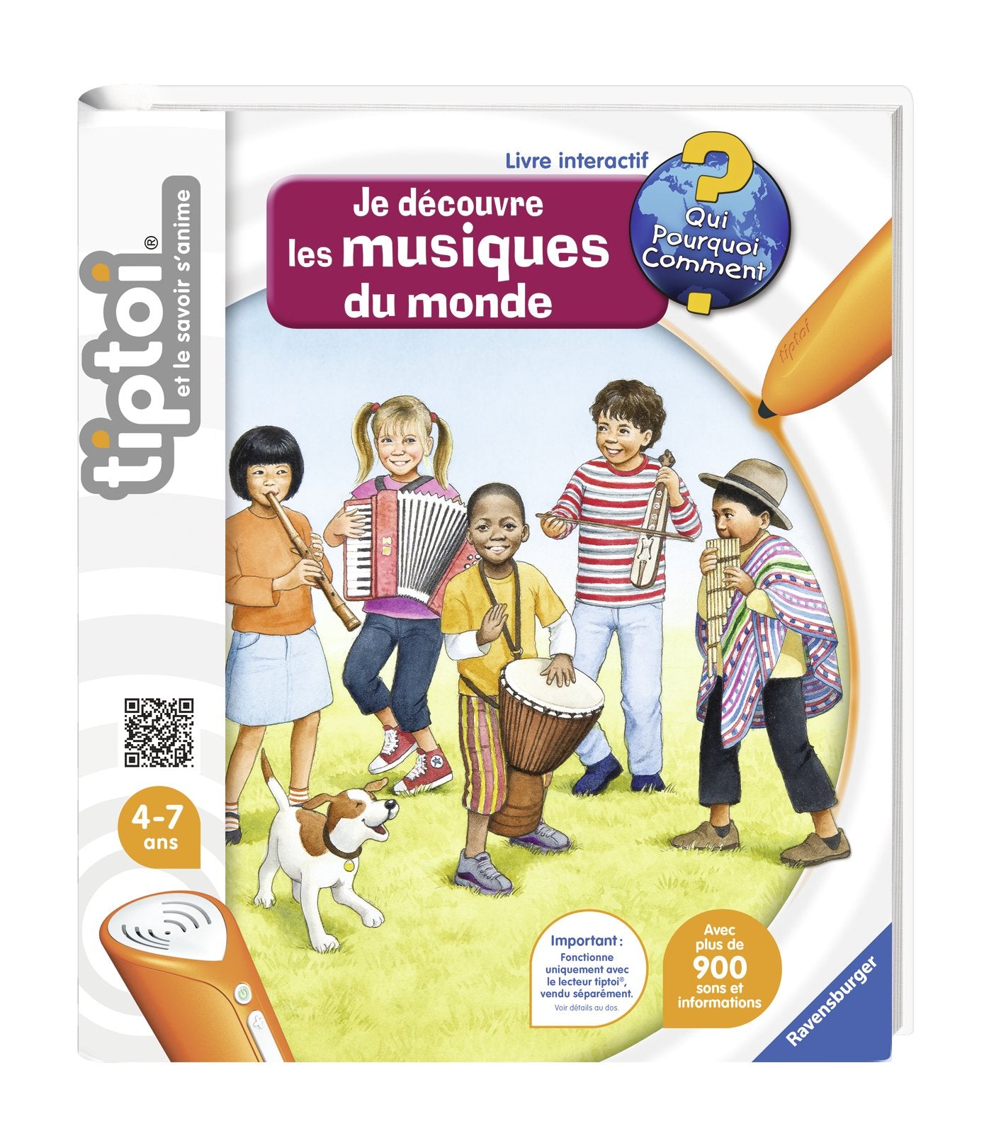 Ravensburger - 00662 - Je découvre Les musiques du Monde Tiptoi 4005556006625