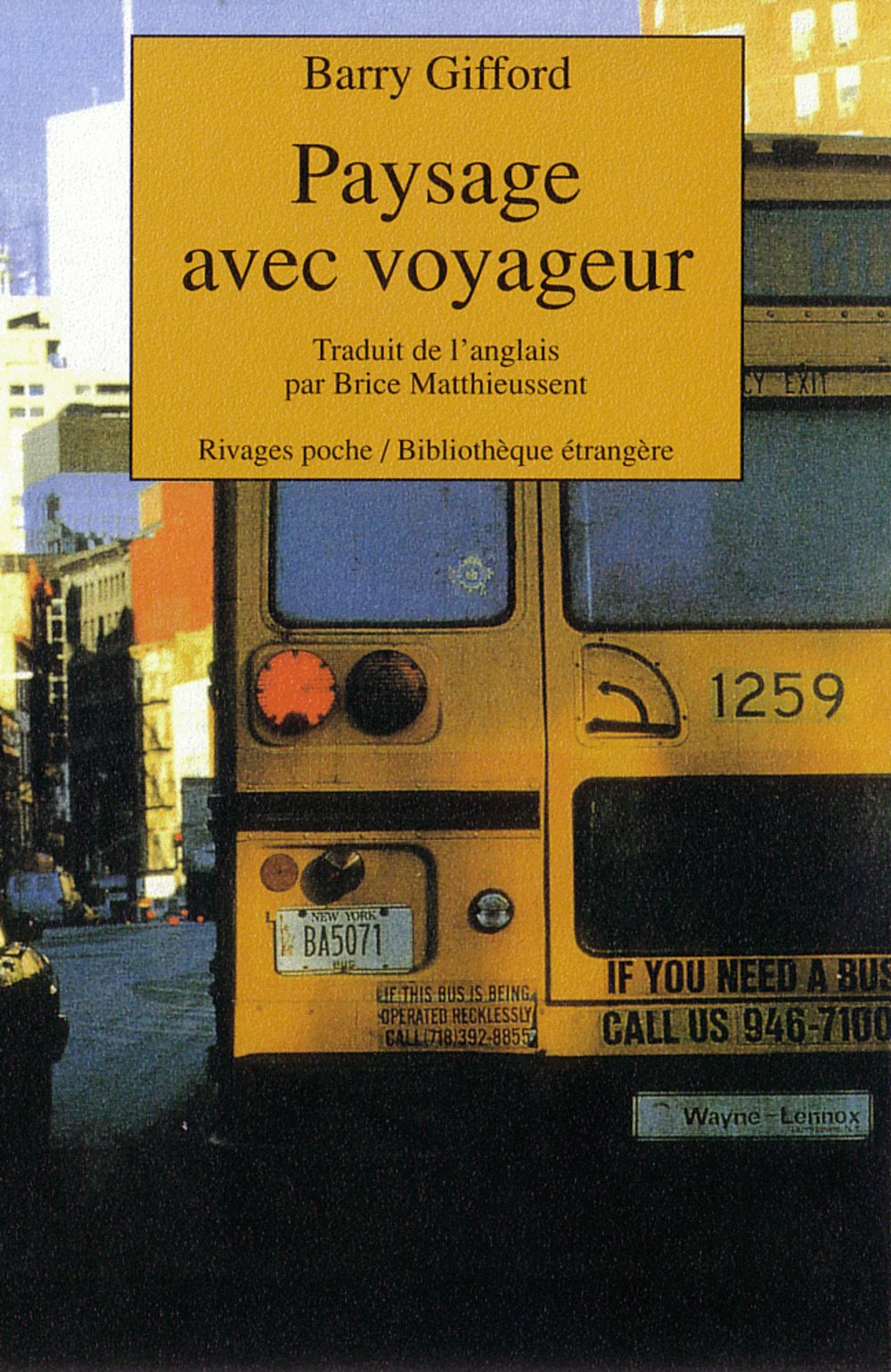 Paysage avec voyageur 9782869308121