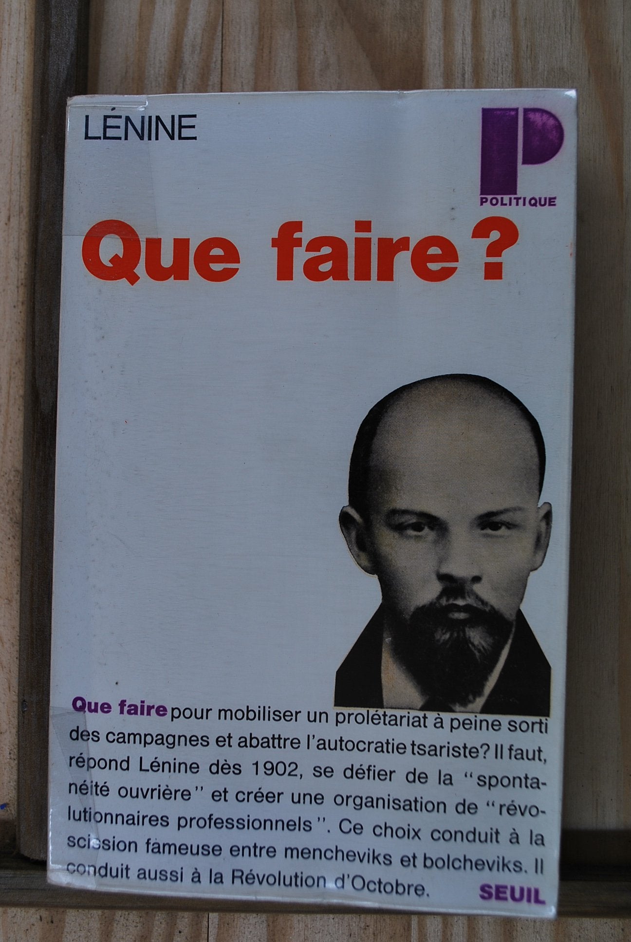 Que Faire ? 3665375212525