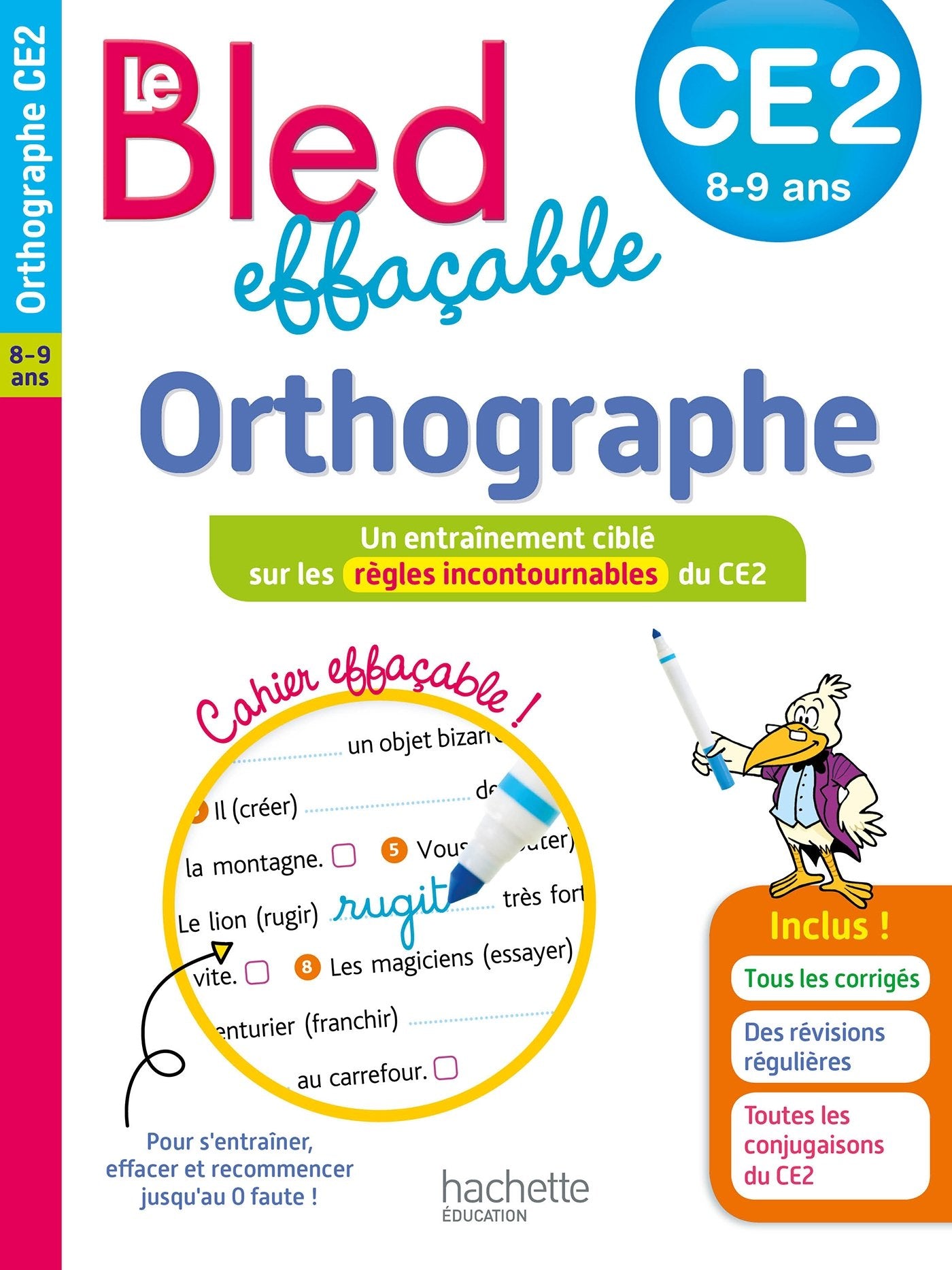 Le BLED Effaçable Orthographe CE2 9782016255506