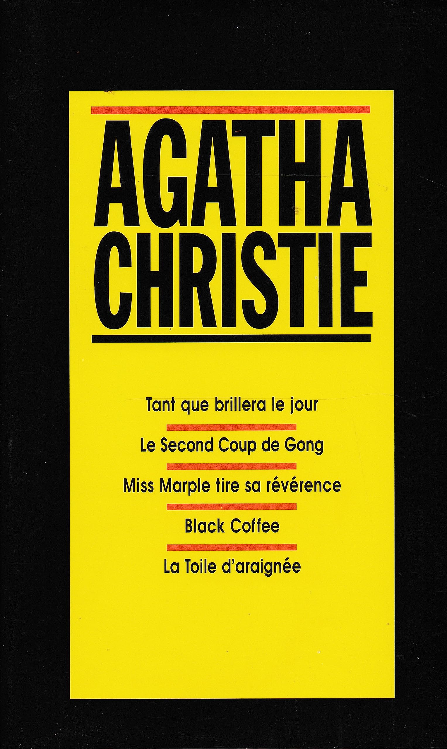 Tant que brillera le jour / Le second coup de gong / Miss marple tire sa reverence / Black coffee / La toile d'araignee 9782702867402