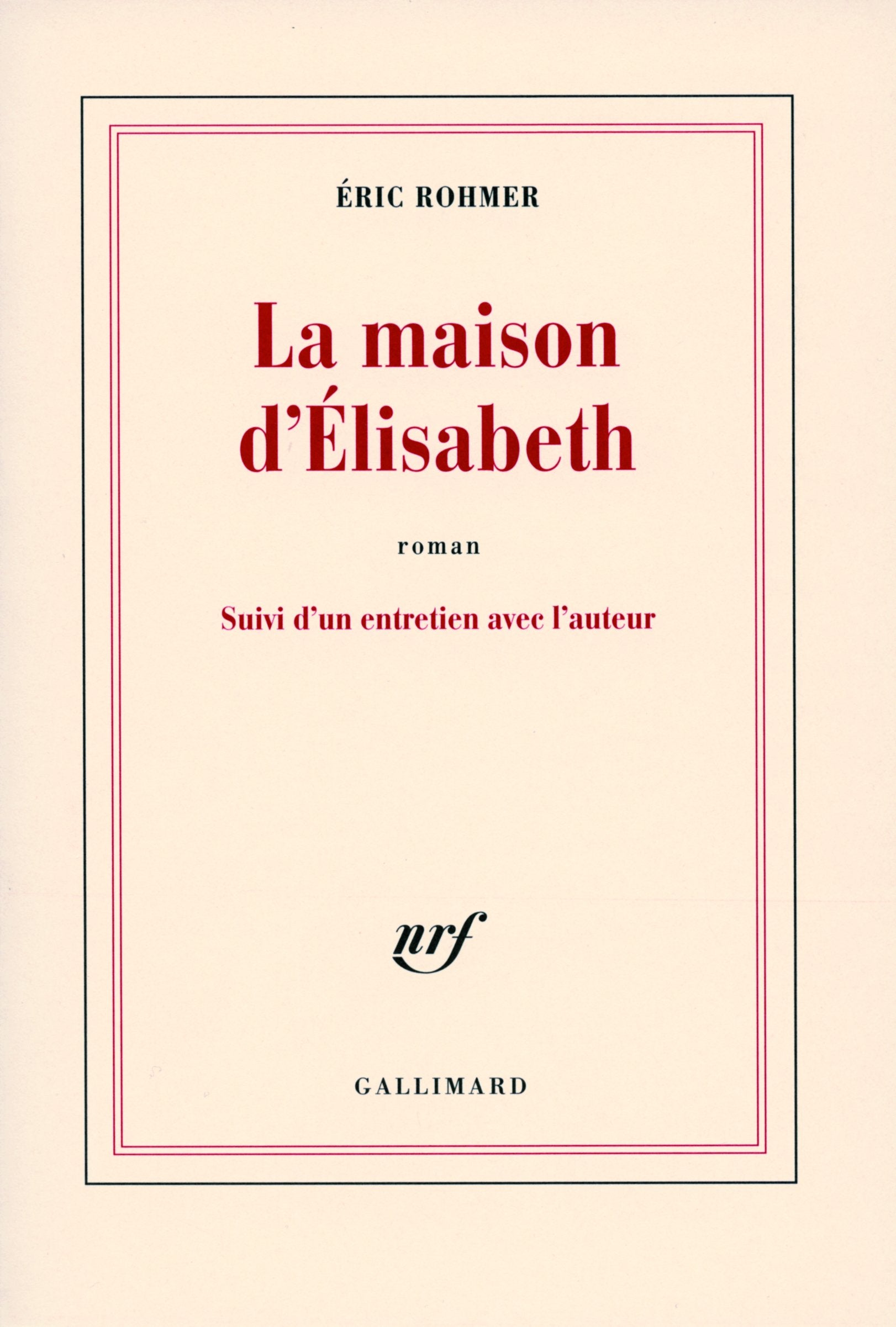 La maison d'Élisabeth 9782070785155