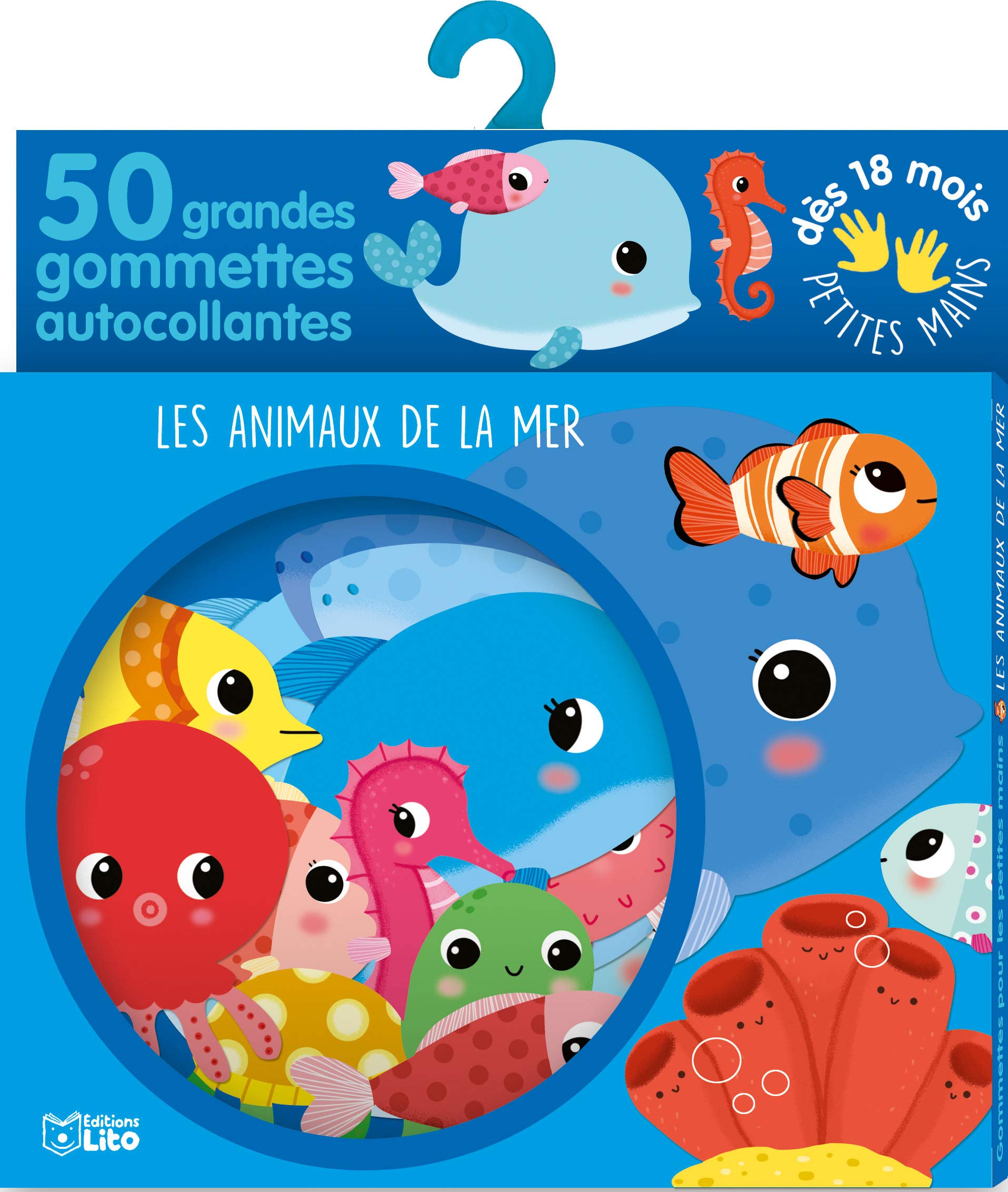 Gommettes pour les petites mains : Les animaux de la mer - Dès 18 mois 9782244063225
