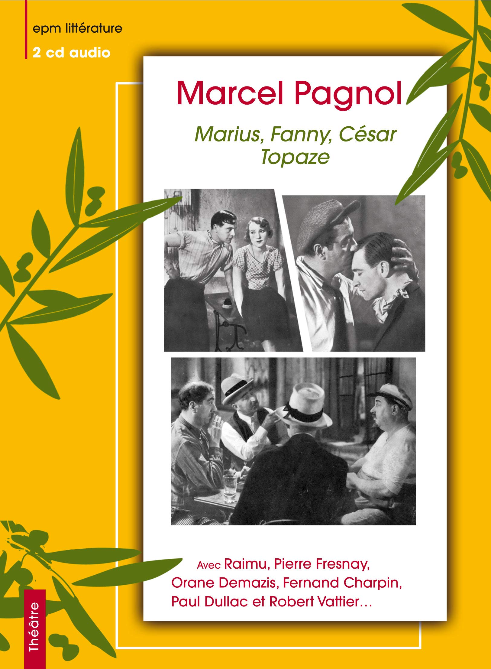 MARIUS, FANNY, CESAR & TOPAZE MARCEL PAGNOL 3540139855326