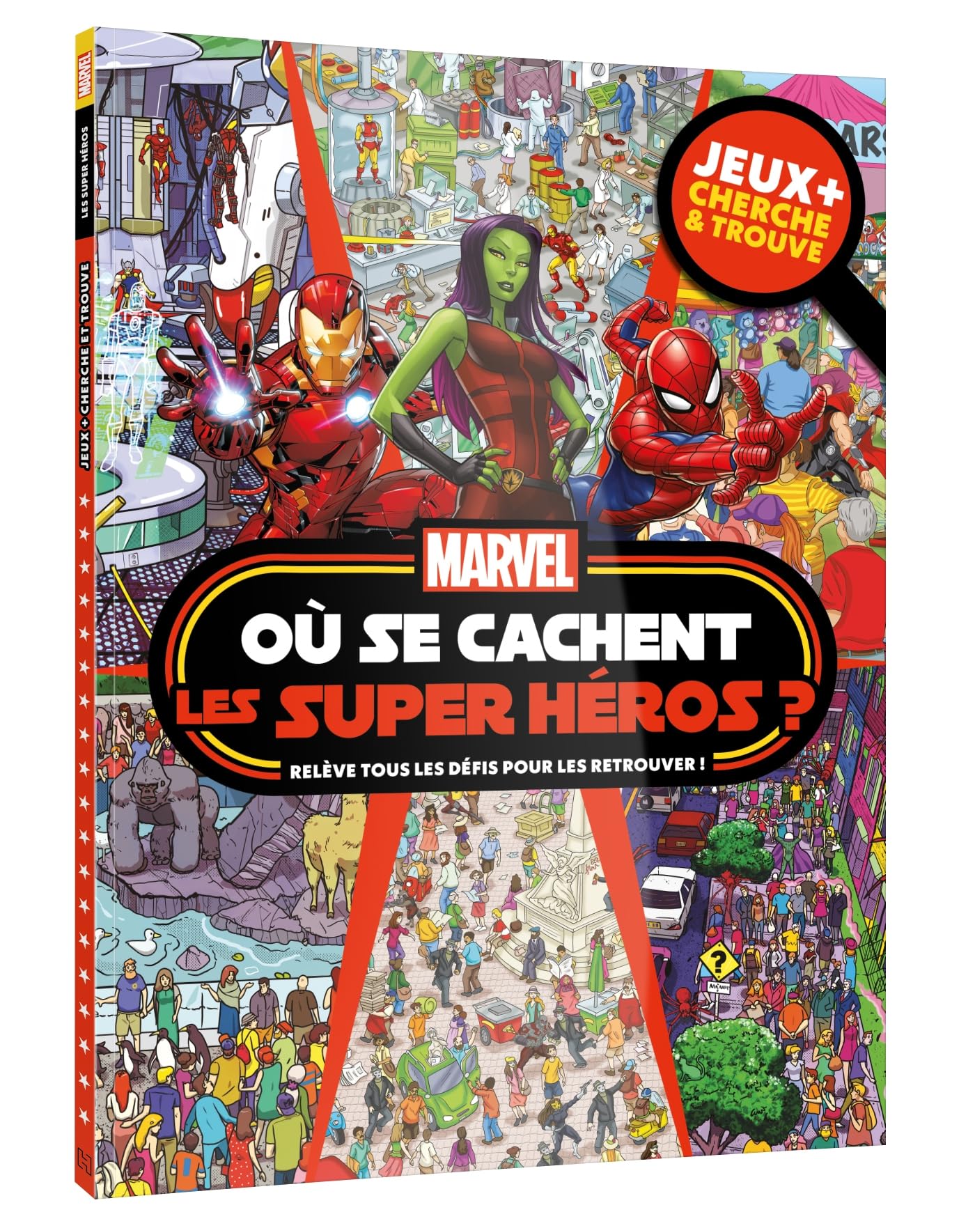 MARVEL - Où se cachent les Super Héros ? - Jeux + Cherche et trouve 9782017243069
