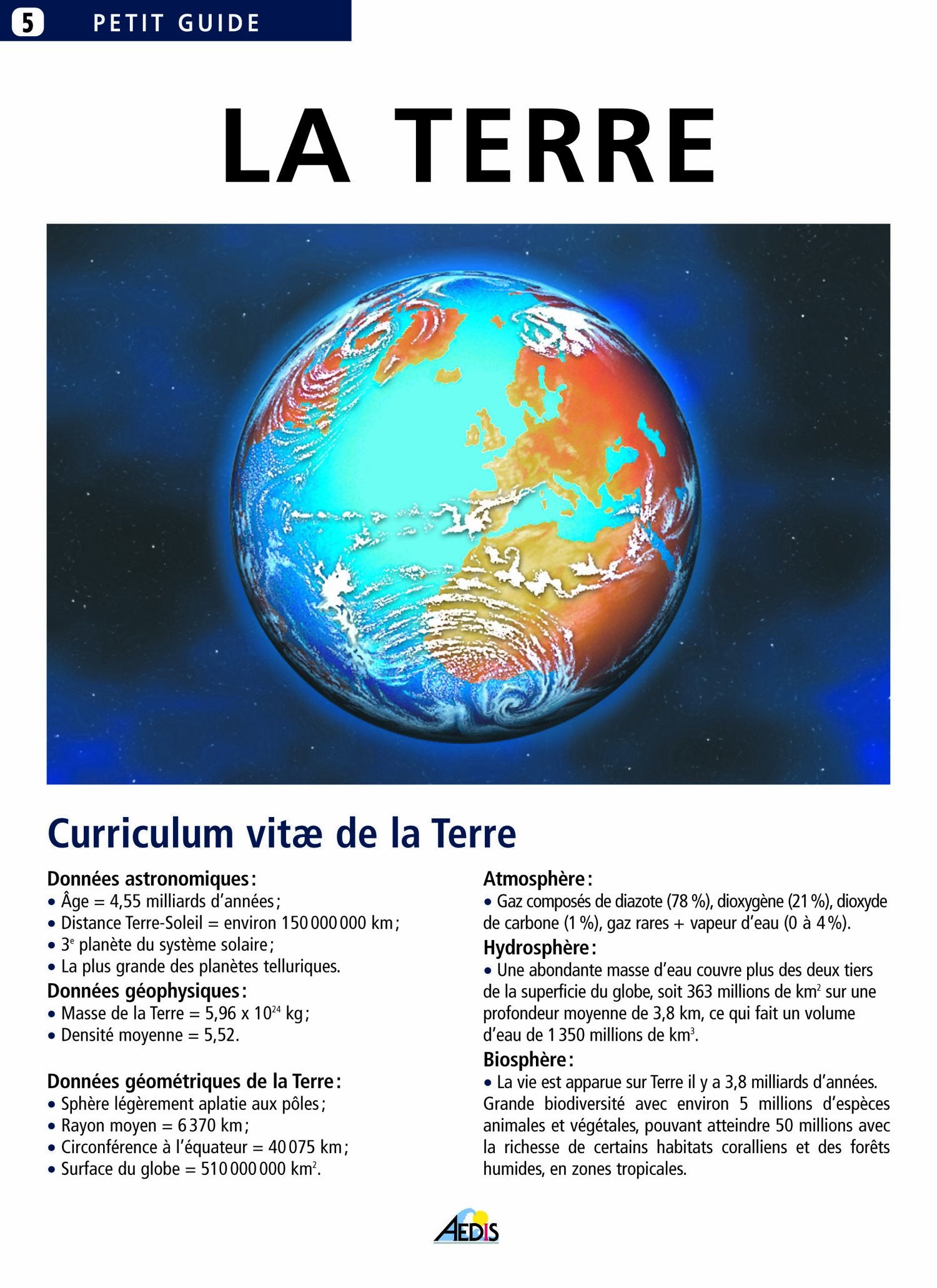 PG005 - La terre 9782842590147