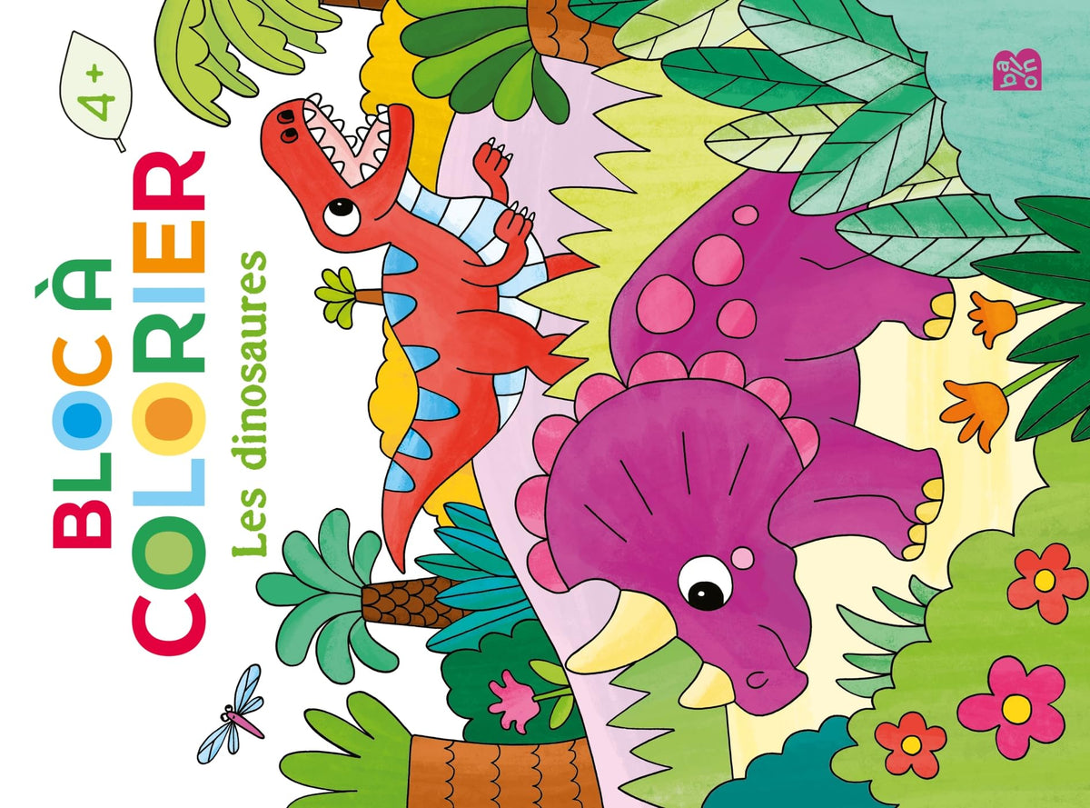 Bloc à colorier - Les dinosaures 9789403236858