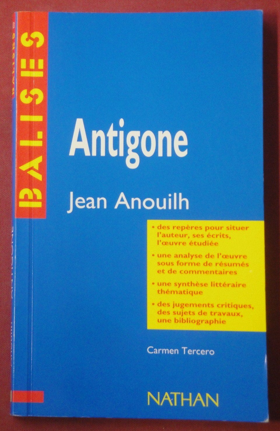 Antigone, Jean Anouilh, analyse du texte 9782091886138