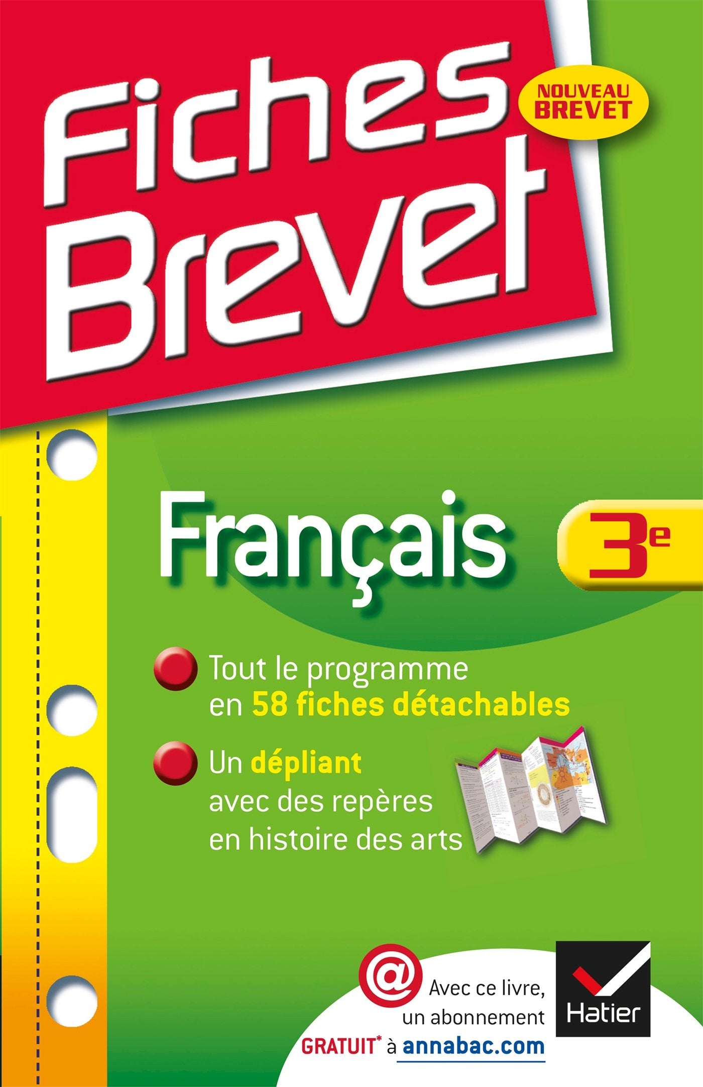 Fiches brevet français 3e 9782218962370