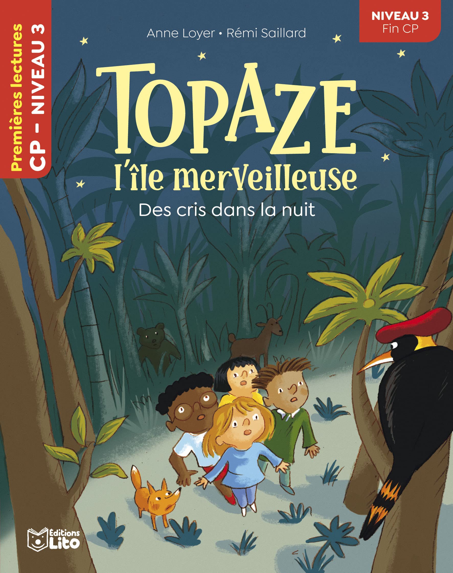 Topaze, l'île merveilleuse - Des cris dans la nuit - CP niveau 3 -Premières lectures Lito 9782244443195