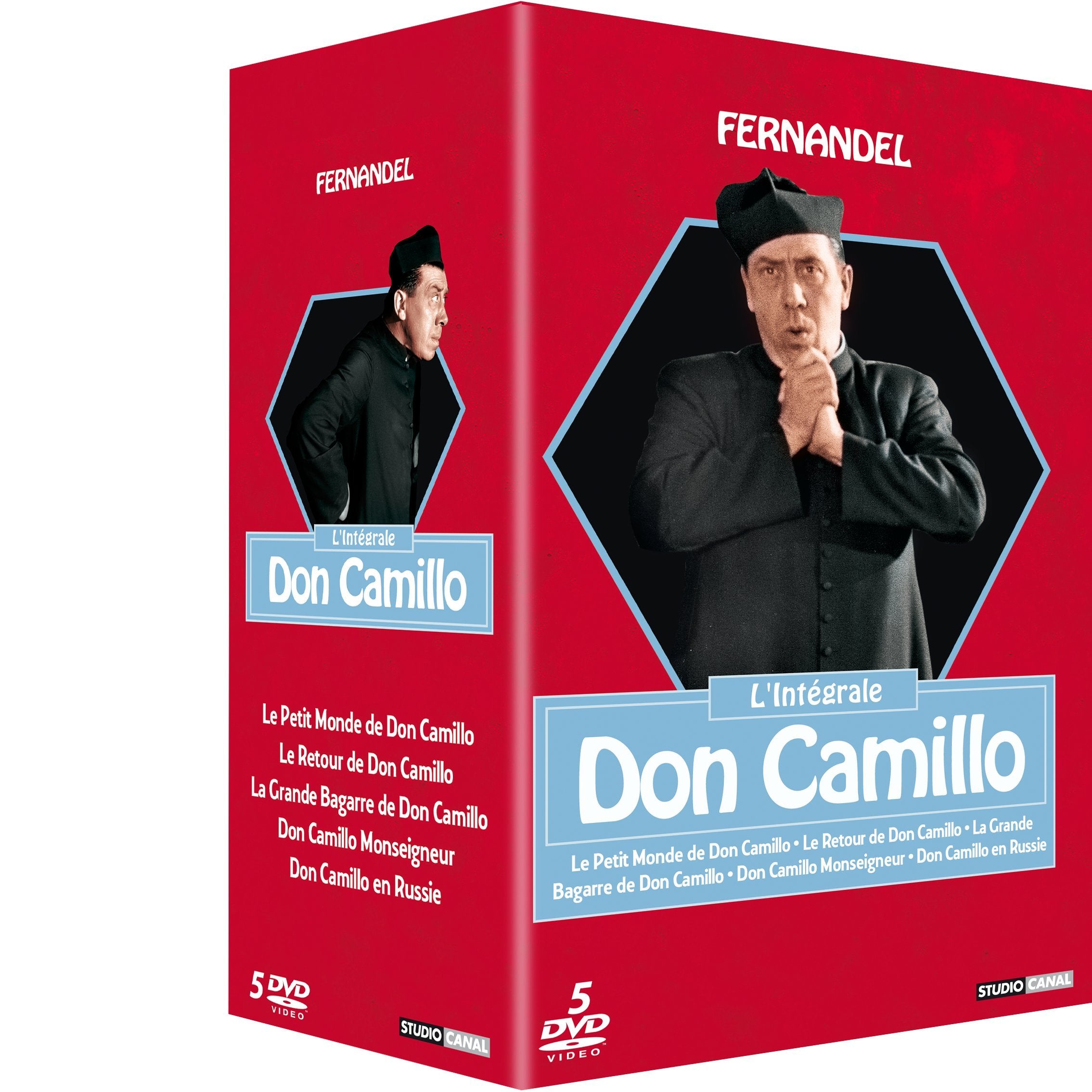 Coffret Don Camillo, l'Intégrale - Coffret 5 DVD (Le petit monde de Don Camillo - le retour de Don Camillo - la grande bagarre de Don Camillo - Don Camillo Monseigneur - Don Camillo en Russie) 5050582781960