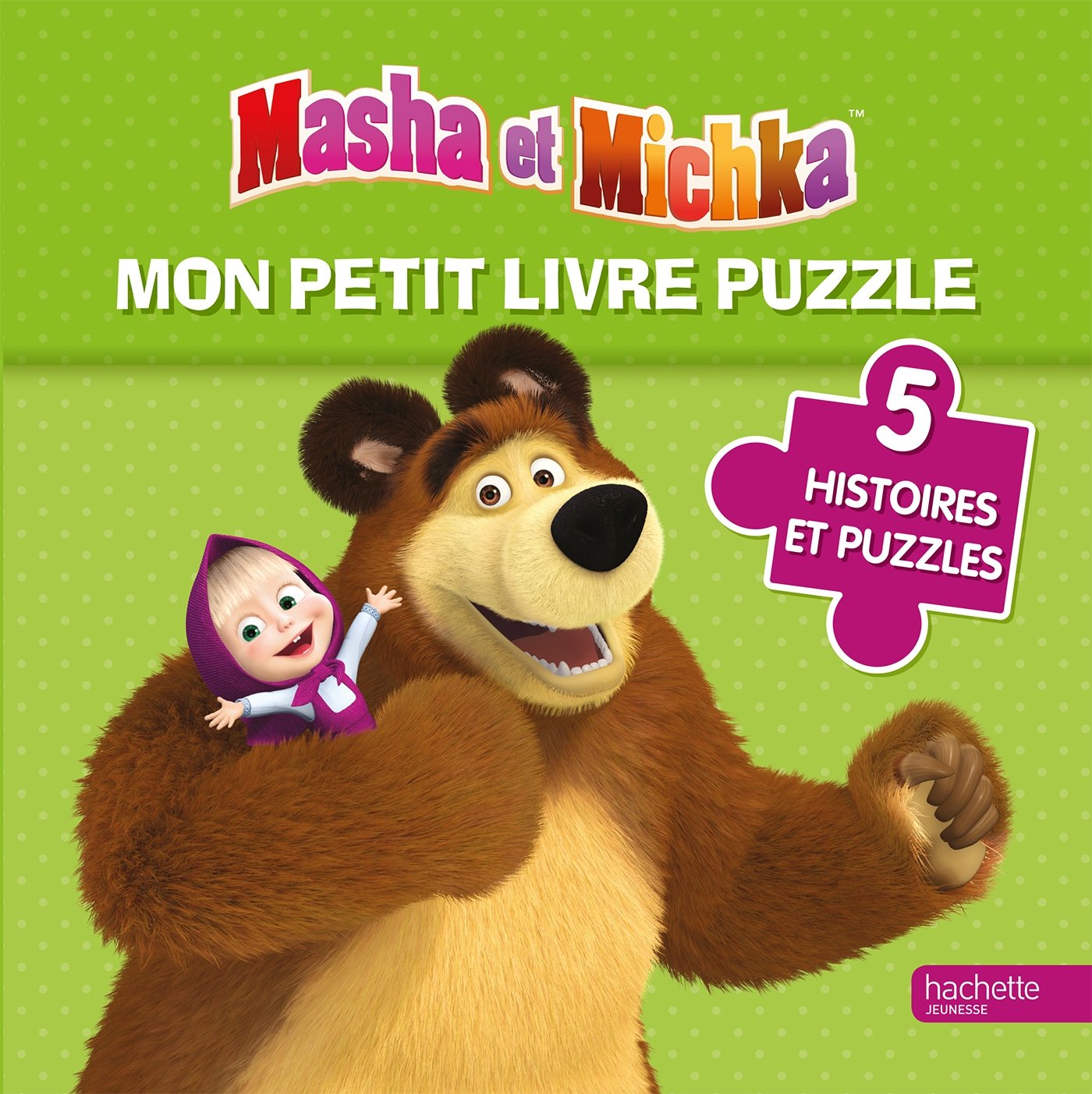 Mon petit livre puzzle Masha et Michka: 5 histoires puzzle 9782012454828