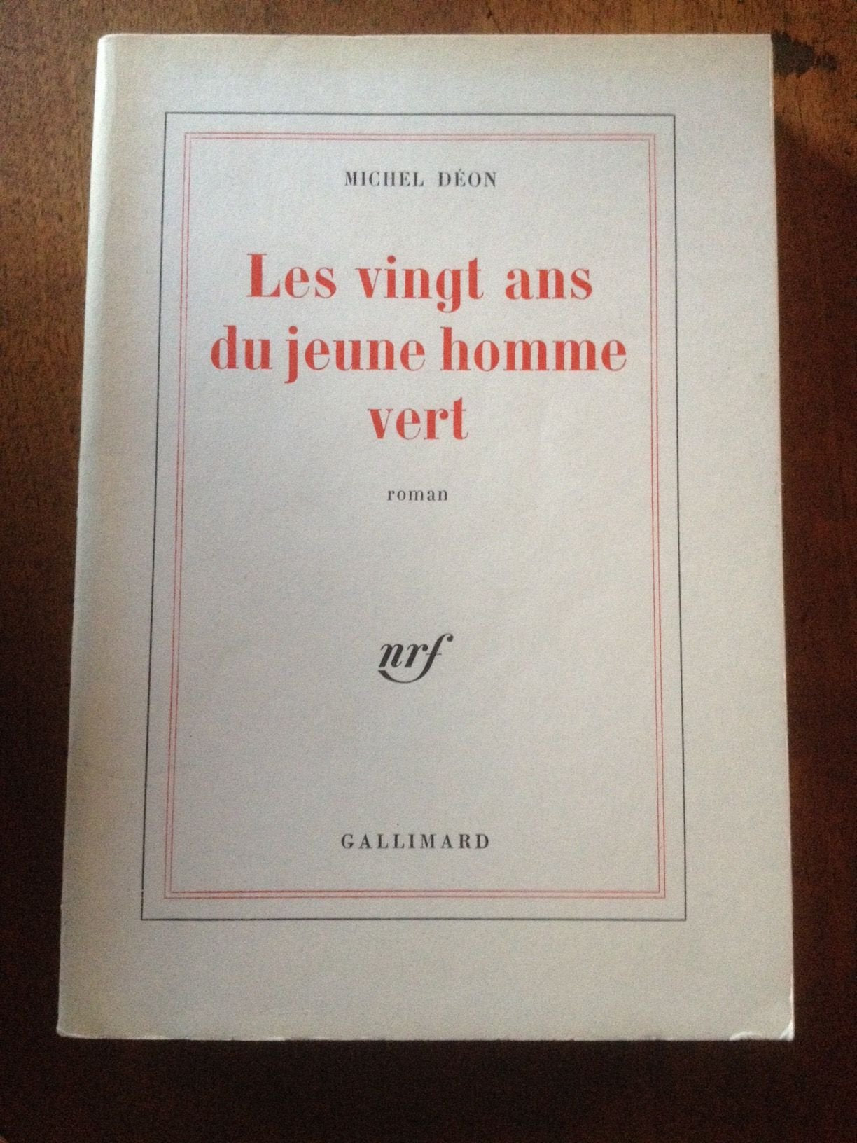 Les vingt ans d'un jeune homme vert