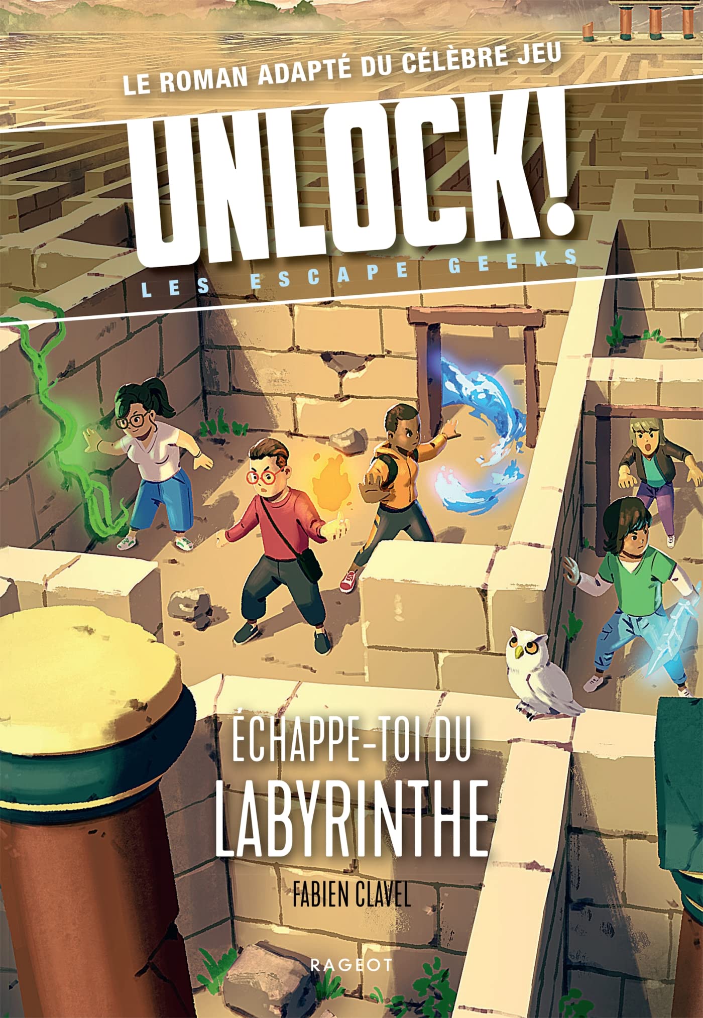 Asmodee - Unlock! Les Escape Geek Tome 5 : Échappe-toi du Labyrinthe - Roman à Enigmes pour Enfants dès 10 Ans - Livre Jeu Escape Game - Adapté du Jeu de Société Unlock- Version Française - Rageot 9782700281064