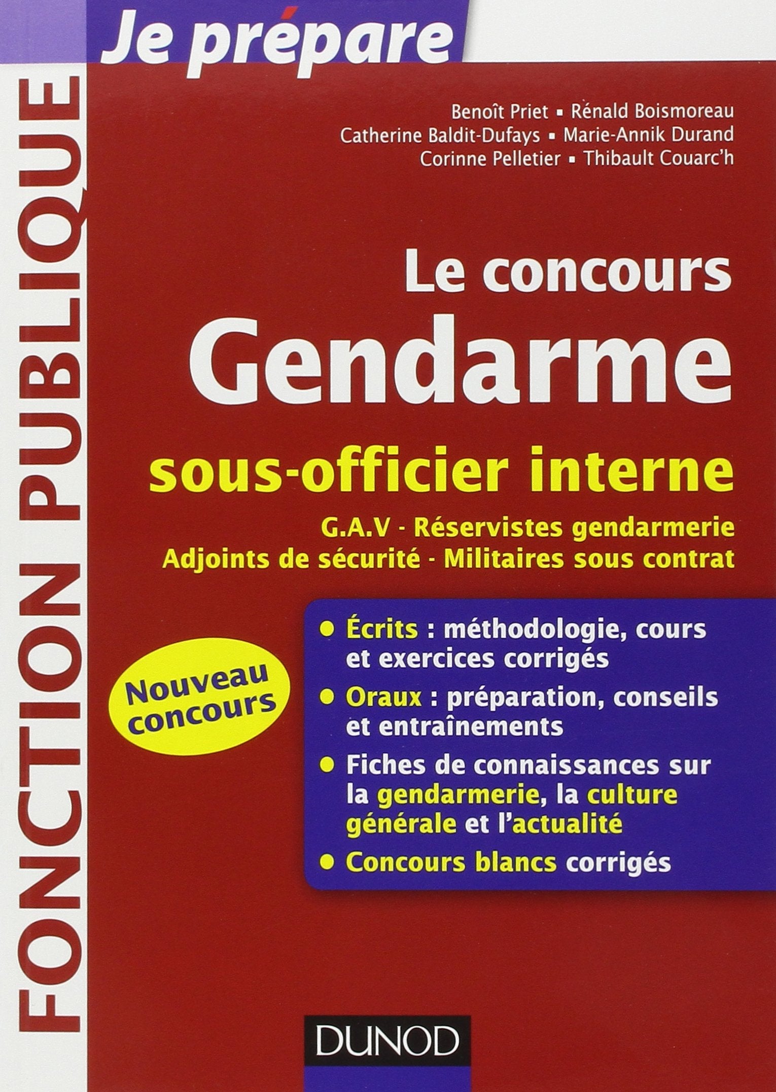 Le concours Gendarme sous-officier interne 9782100578436