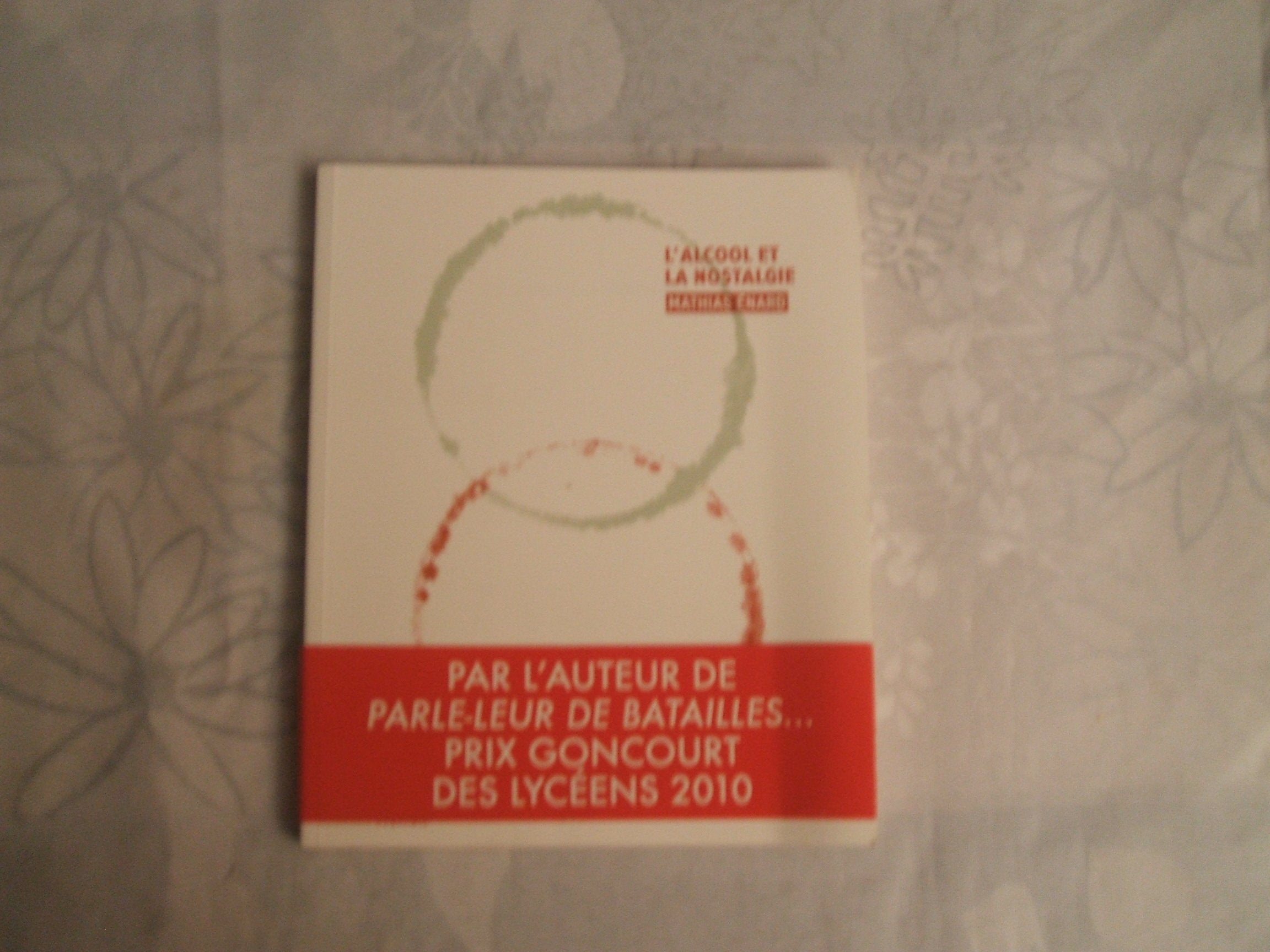 L'alcool et la nostalgie 9782916940489