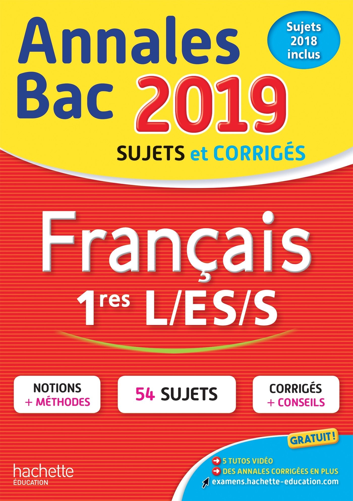 Annales BAC français 1res L-ES-S 9782017014713