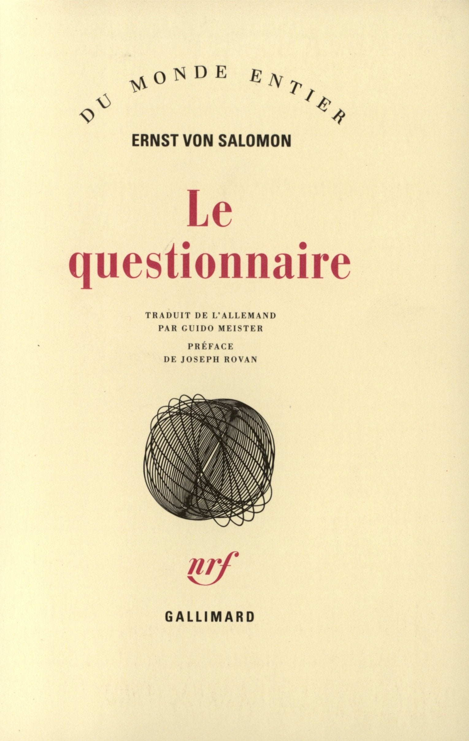 LE QUESTIONNAIRE 9782070257317