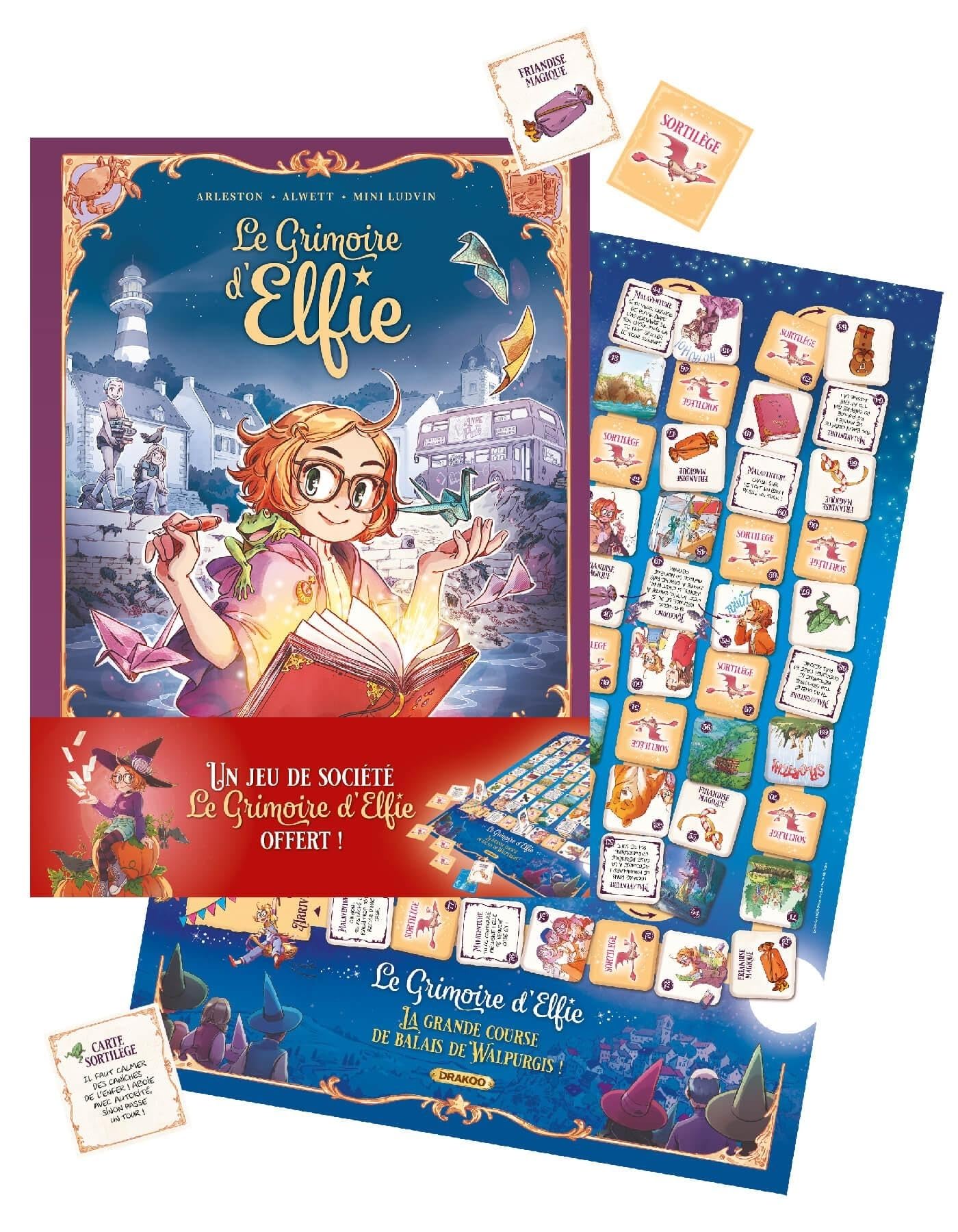 Le Grimoire d'Elfie - vol. 01 + jeu de société offert - édition limitée: L'île presque 9782382333303