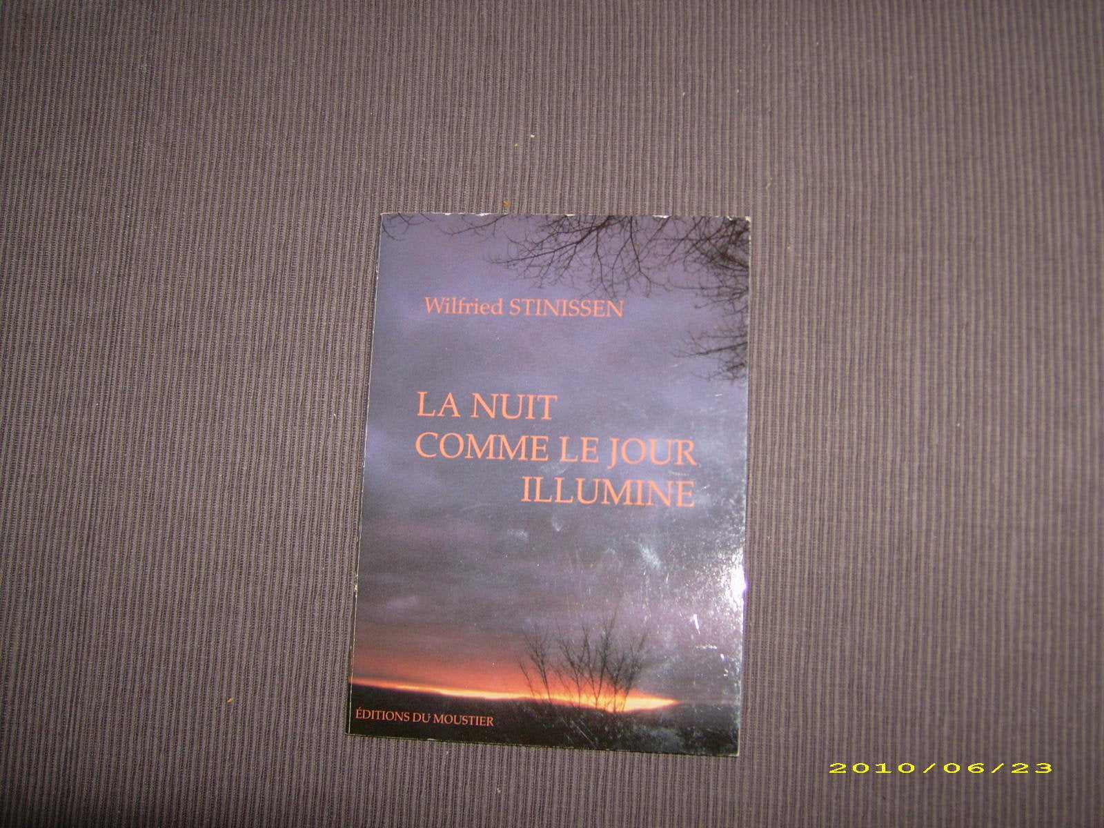 Nuit comme le jour illumine 9782872170241