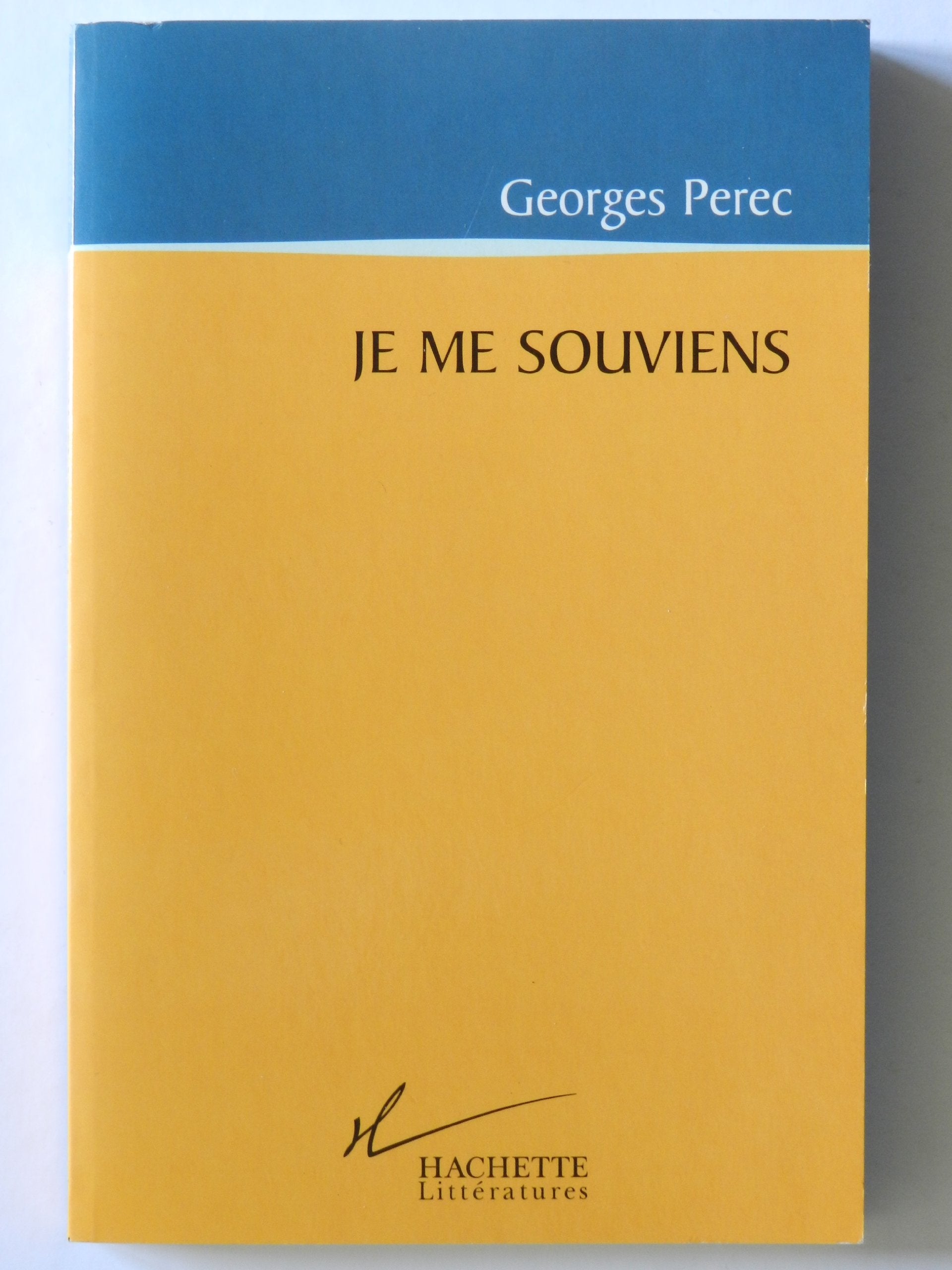 Je me souviens 9782010198854
