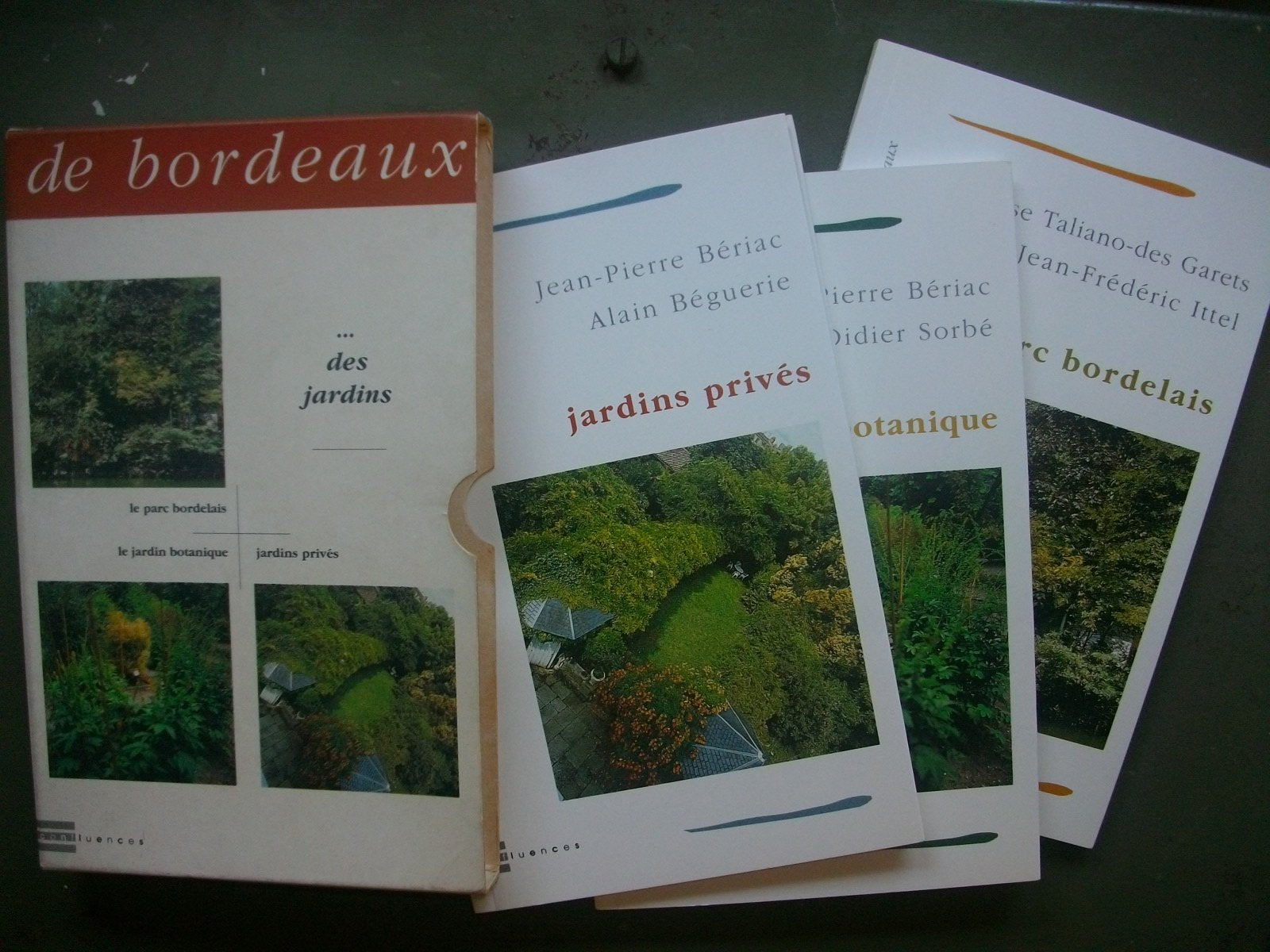Coffret La Forme de Bordeaux no.2 "Des Jardins" Le Parc Bordelais/Le jardin botanique/Jardins privés - Editions Confluences 1994 9782910550127