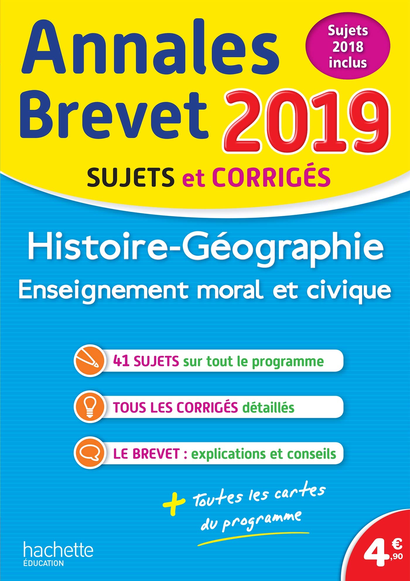 Histoire-Géographie, Enseignement Moral et Civique: Sujets et corrigés 9782017015819